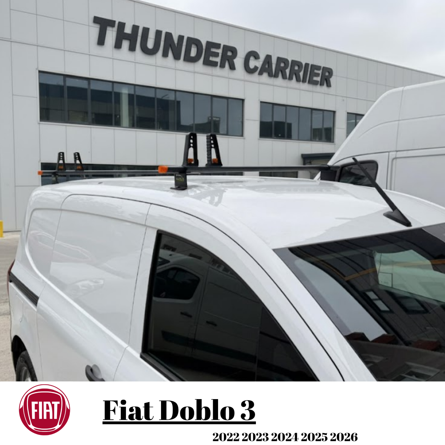 Fiat Doblo 2022-2026 Thunder Pro Seri Ağır Yük Taşıma Ara Atkı Tavan Barı