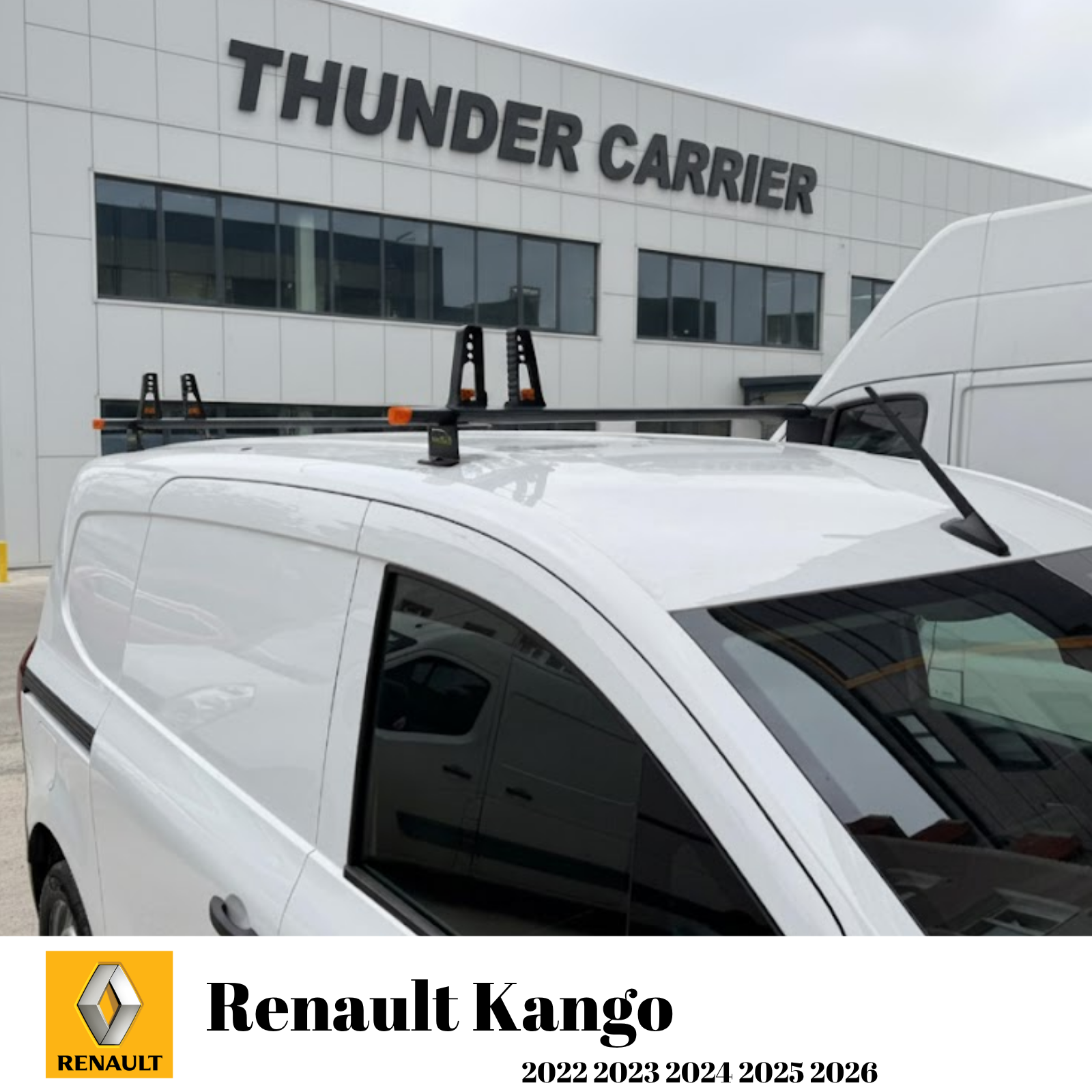 Renault Kangoo 2022-2026 Thunder Pro Seri Ağır Yük Taşıma Ara Atkı Tavan Barı