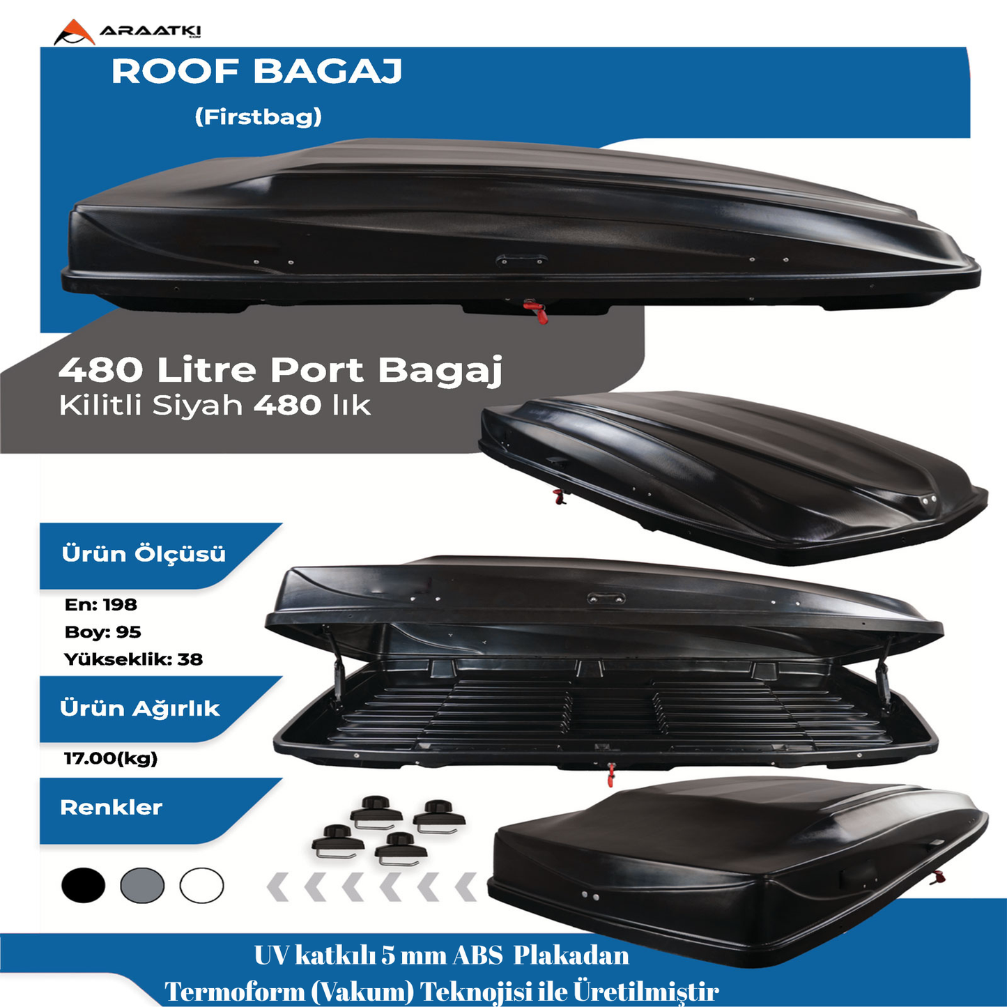 Thunder Carrier Port Bagaj - 480 Lt – Araatki.com