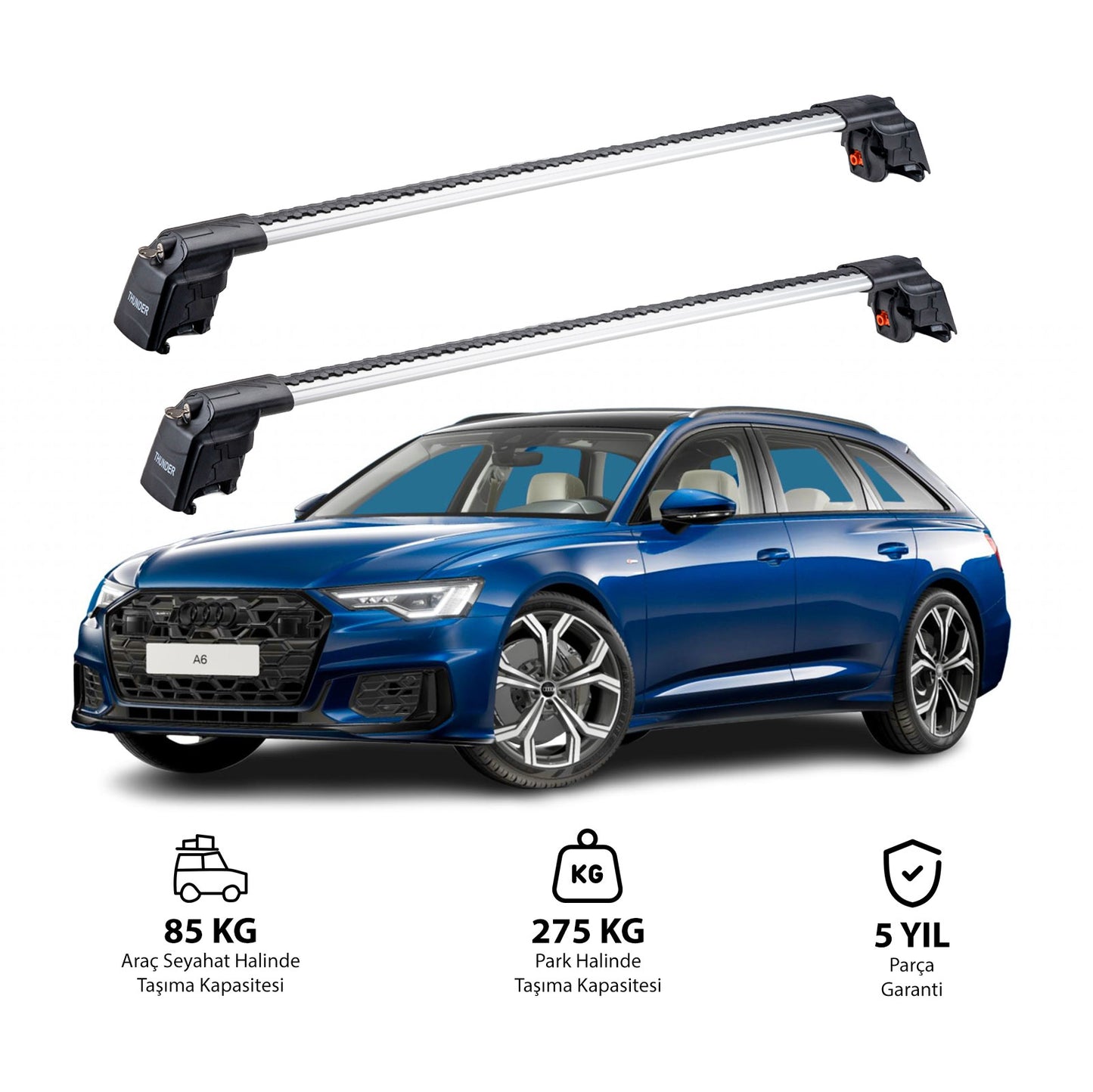 AUDI A6 AVANT 2019 ve Sonrası TRX2 Thunder Carrier Ara Atkı