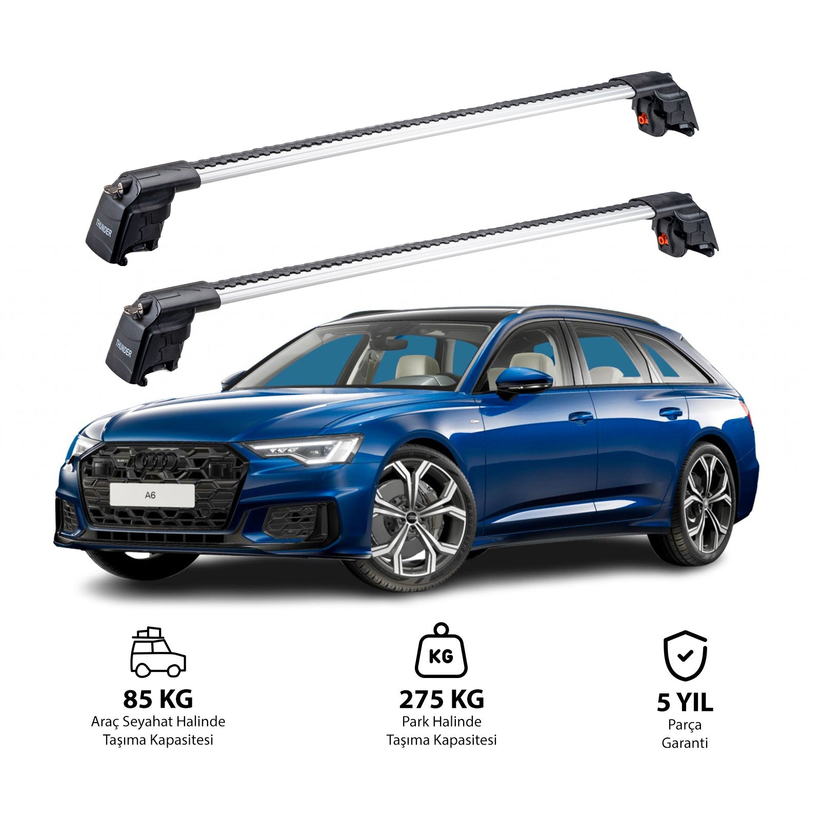 AUDI A6 AVANT 2019 ve Sonrası TRX2 Thunder Carrier Ara Atkı