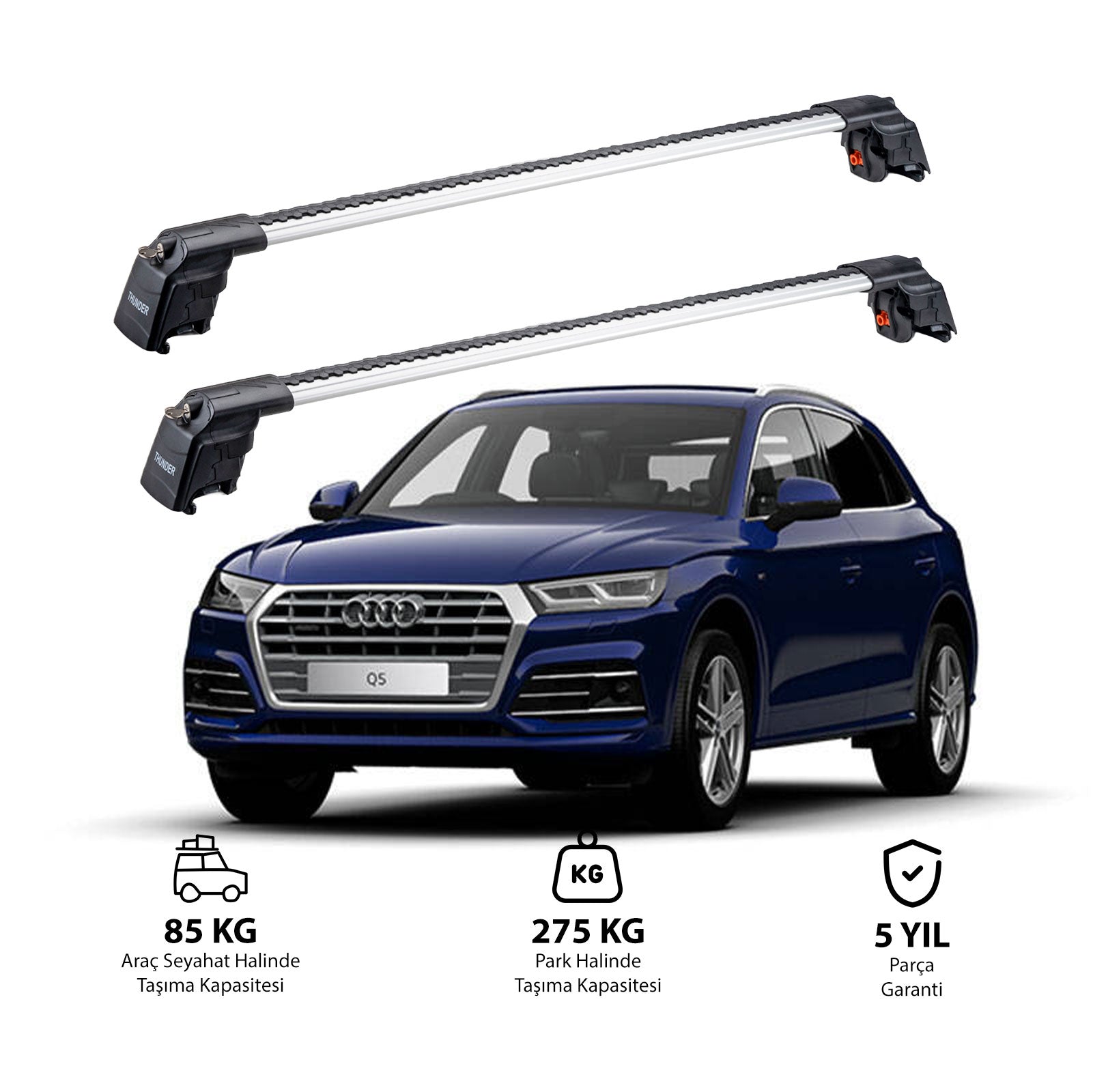 AUDI Q5 2018 ve Sonrası TRX2 Thunder Carrier Ara Atkı