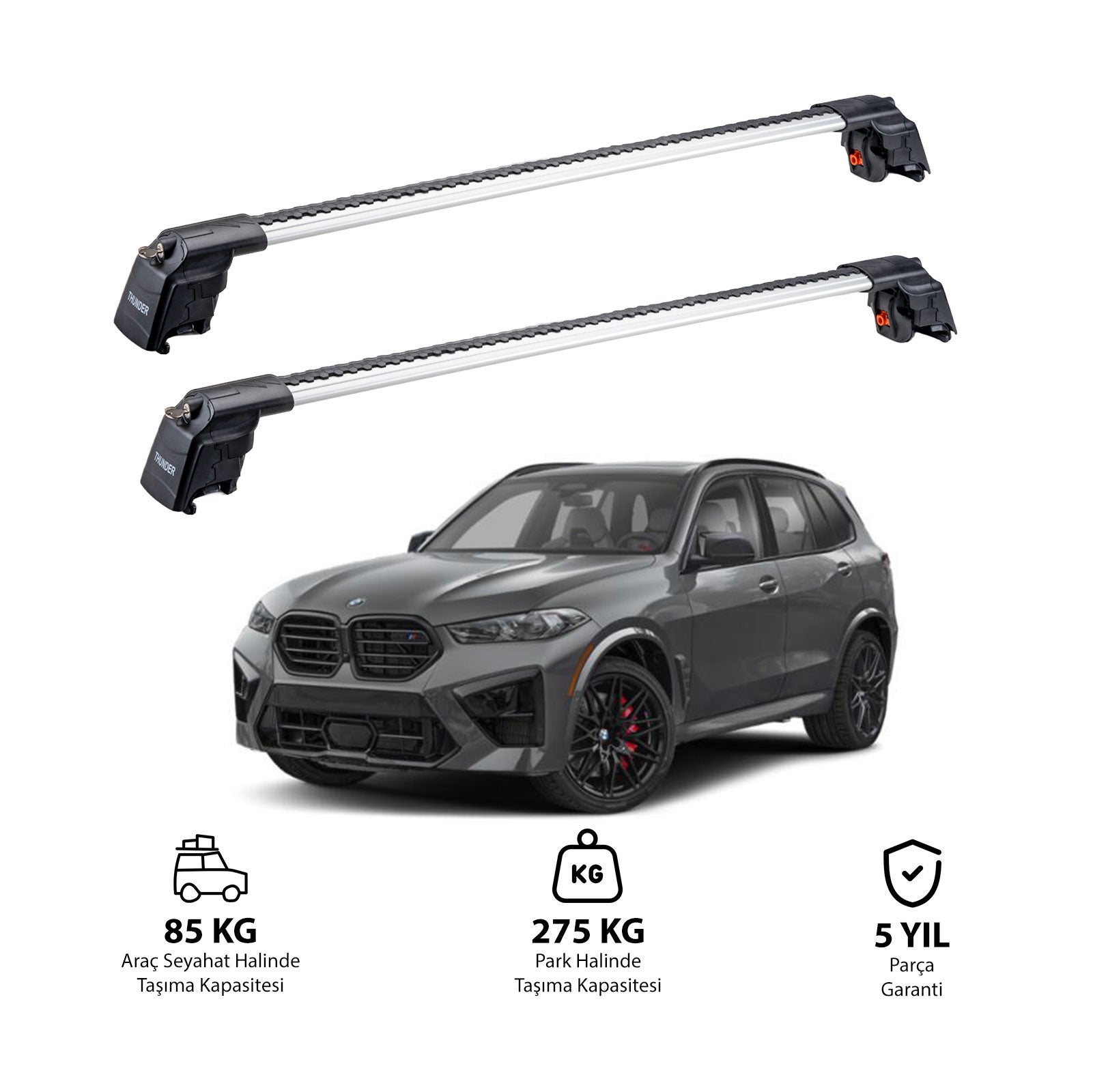 BMW X5 2019 - Sonrası TRX2 Thunder Carrier Ara Atkı