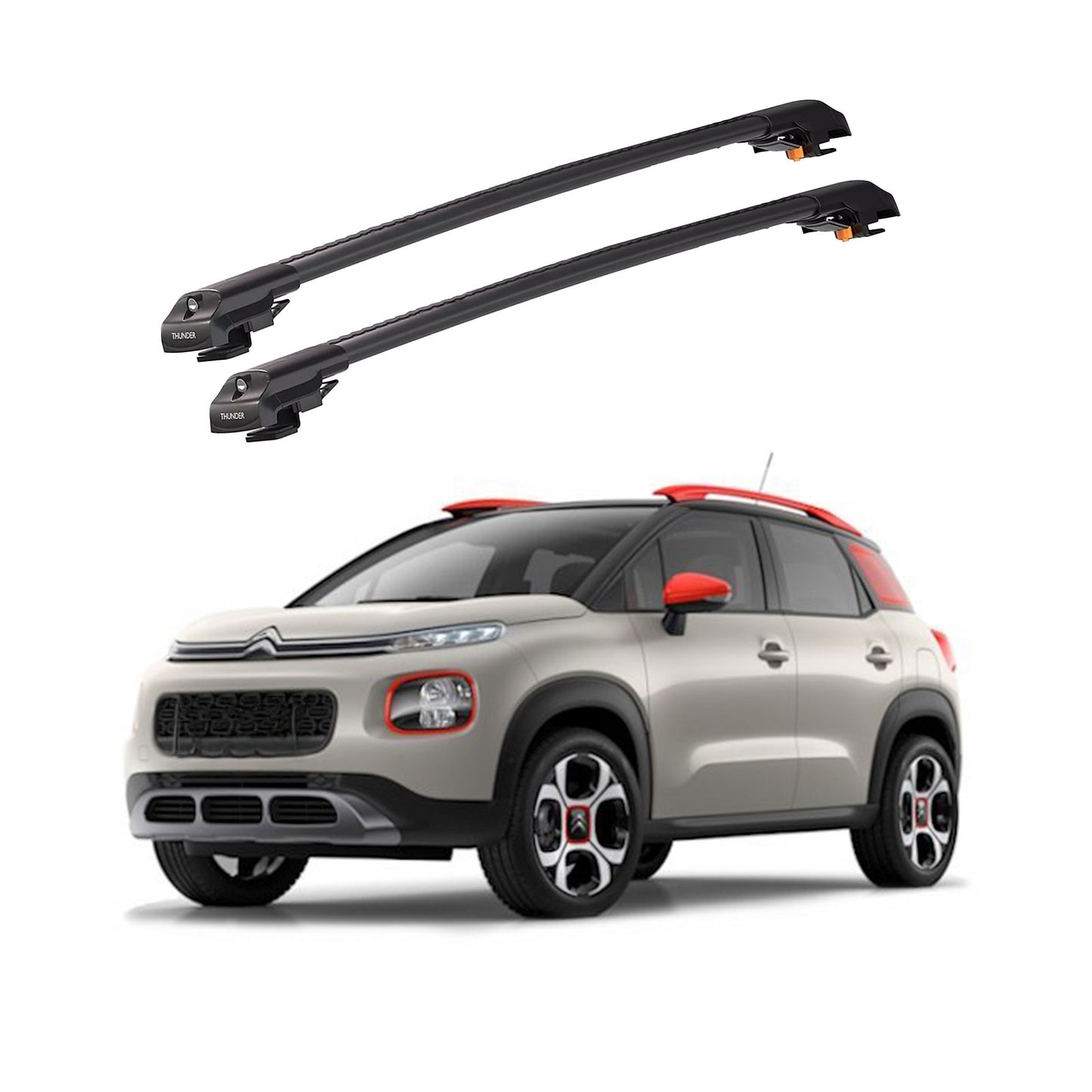 CITROEN C3 AIRCROSS 2018 ve Sonrası TRX1 Thunder Carrier Kilitli Ara Atkı