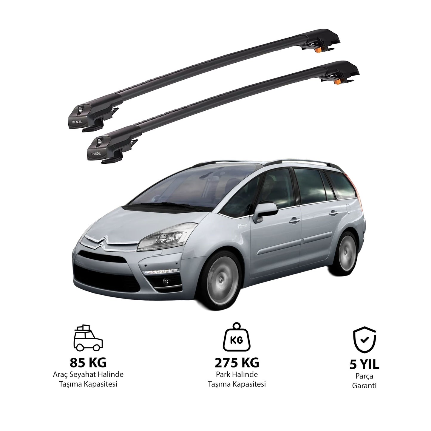 CITROEN C4 GRAND PICASSO 2006-2013 TRX1 Thunder Carrier Kilitli Ara Atkı