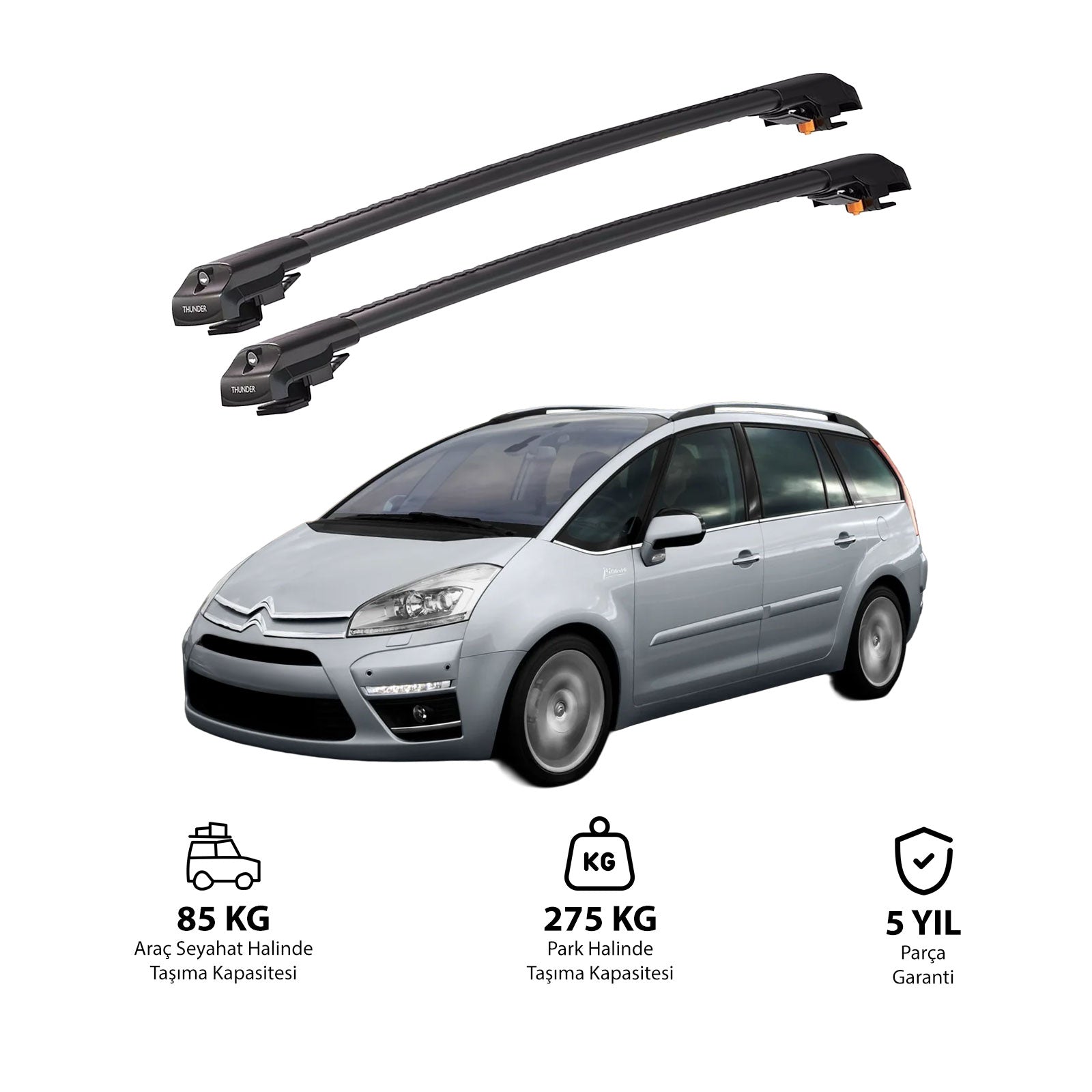 CITROEN C4 GRAND PICASSO 2006-2013 TRX1 Thunder Carrier Kilitli Ara Atkı