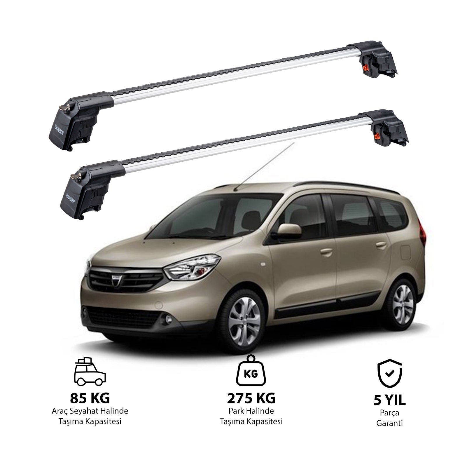 DACIA LODGY 2012 ve Sonrası TRX2 Thunder Carrier Ara Atkı