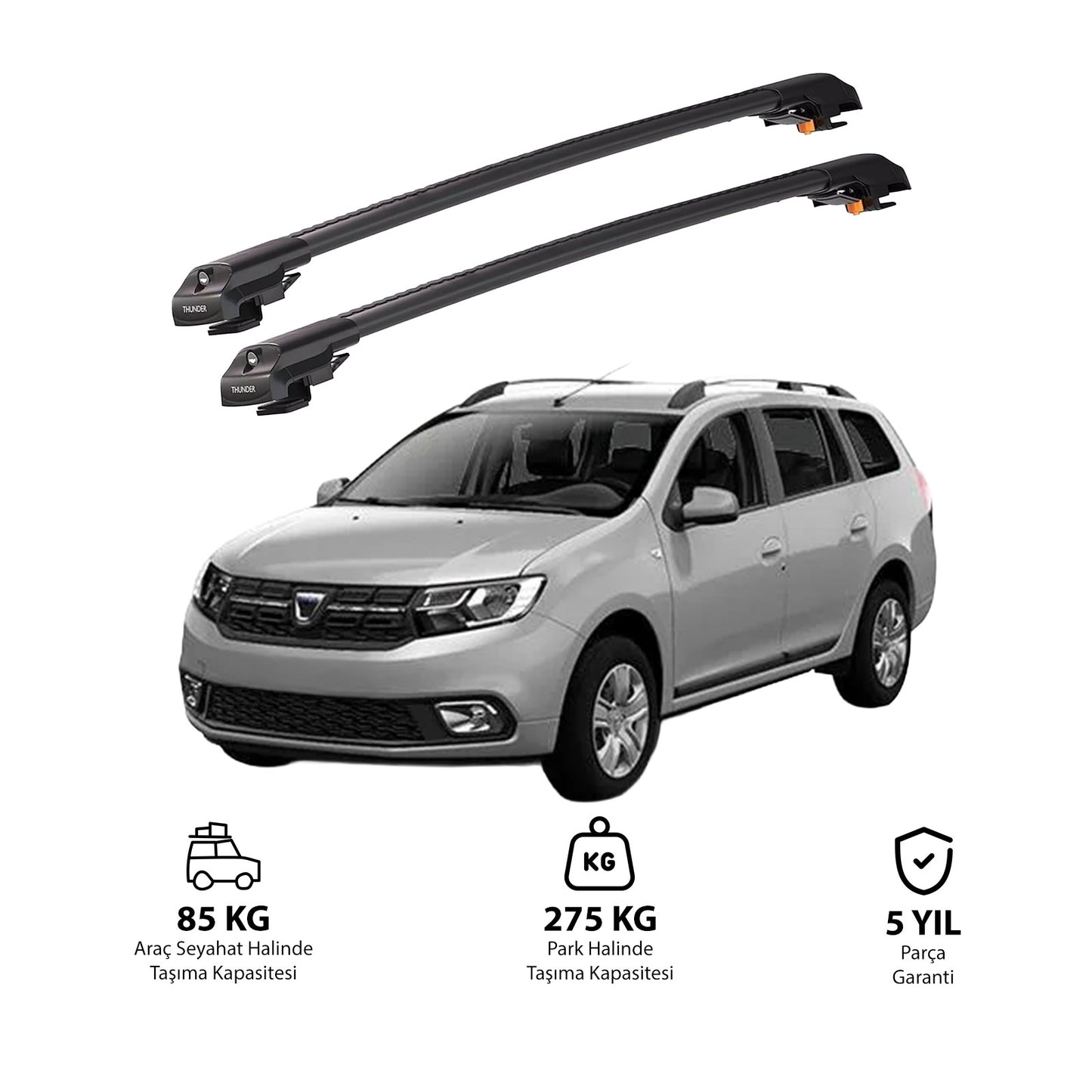 DACIA LOGAN MCV 2007-2012 TRX1 Thunder Carrier Kilitli Ara Atkı