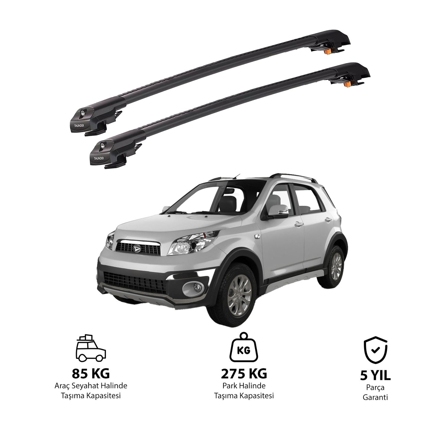DAIHATSU TERIOS 2006-2017 TRX1 Thunder Carrier Kilitli Ara Atkı