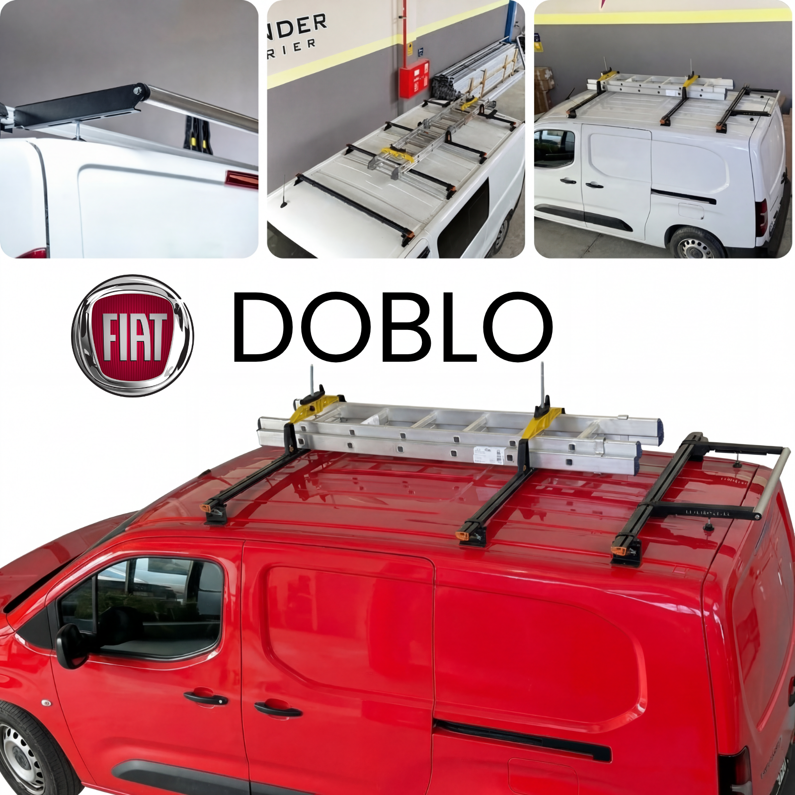 Fiat Doblo 2022-2026 Thunder Pro Seri Ağır Yük Taşıma Ara Atkı Tavan Barı