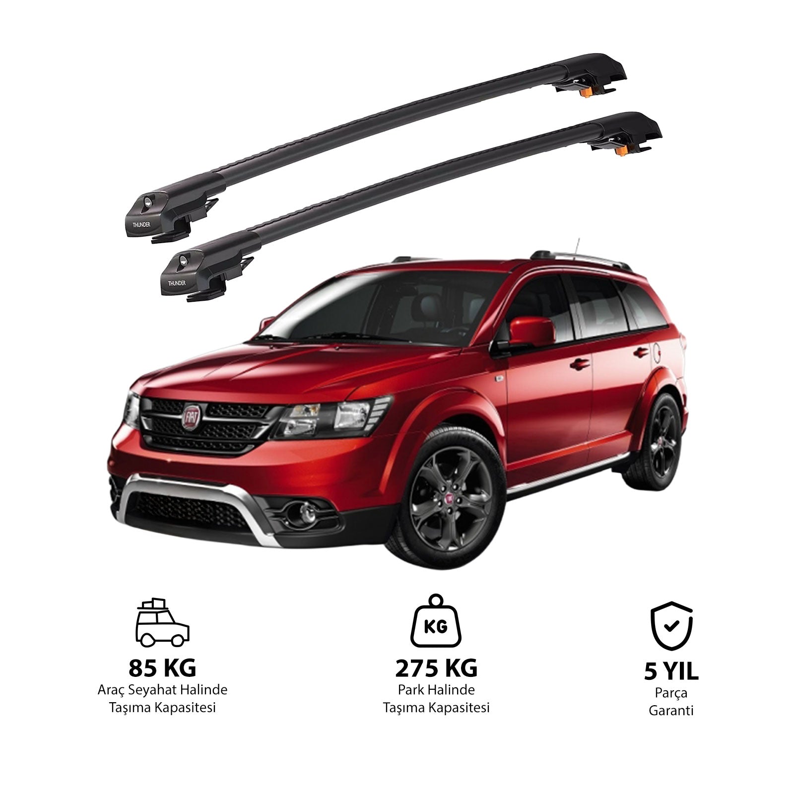 FIAT FREEMONT 2011 ve Sonrası TRX1 Thunder Carrier Kilitli Ara Atkı