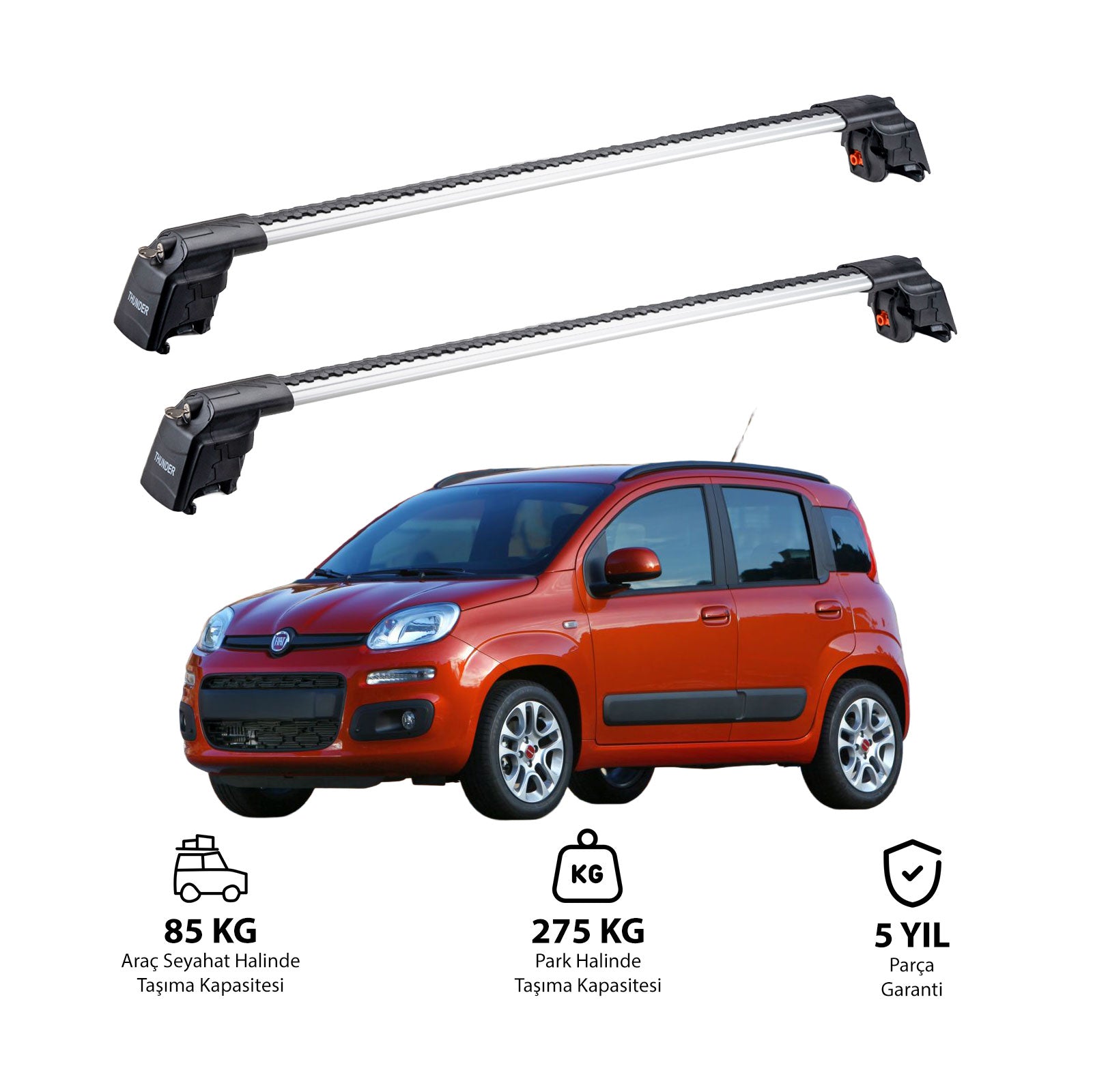 FIAT PANDA 2012 ve Sonrası TRX2 Thunder Carrier Ara Atkı