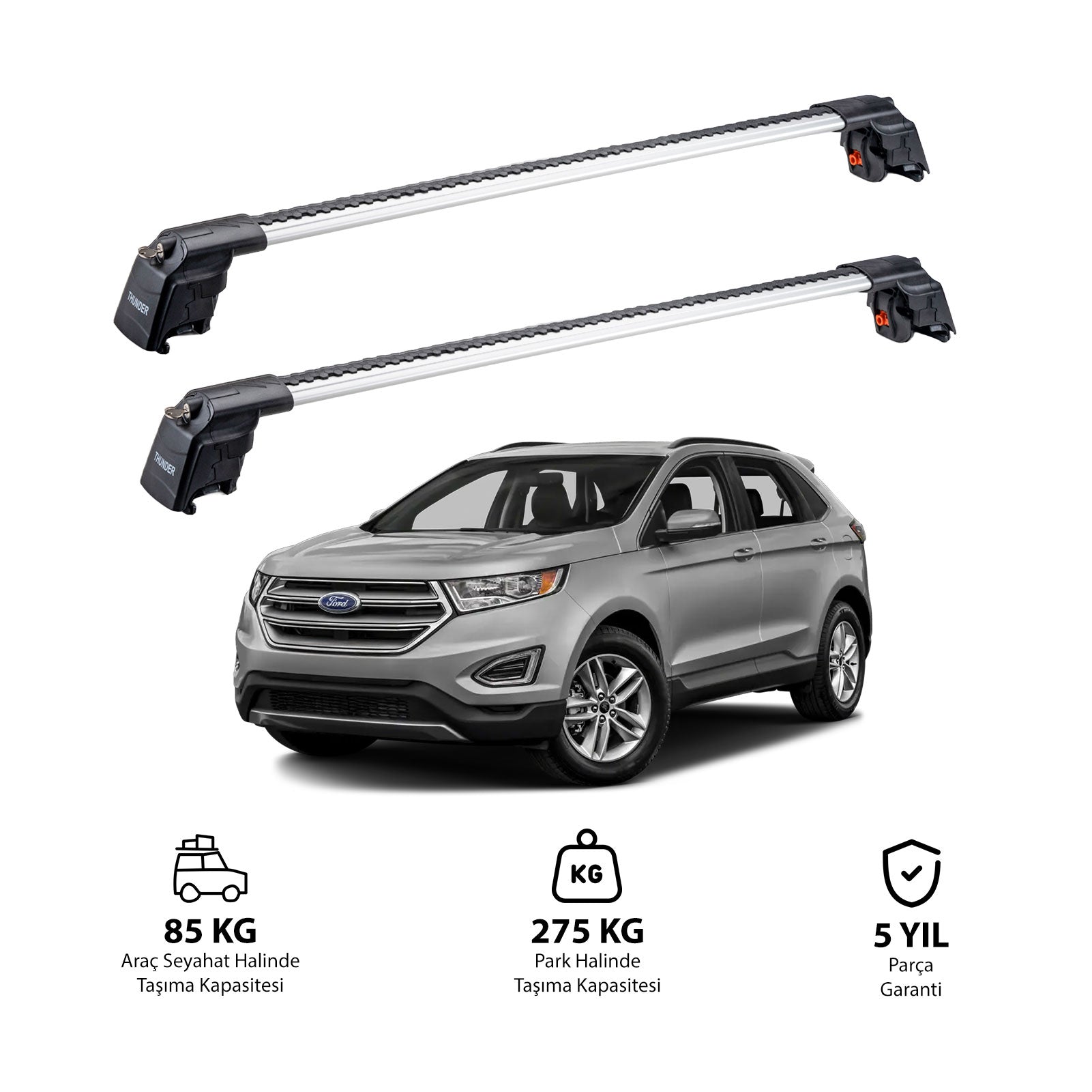 FORD EDGE 2015 ve Sonrası TRX2 Thunder Carrier Ara Atkı