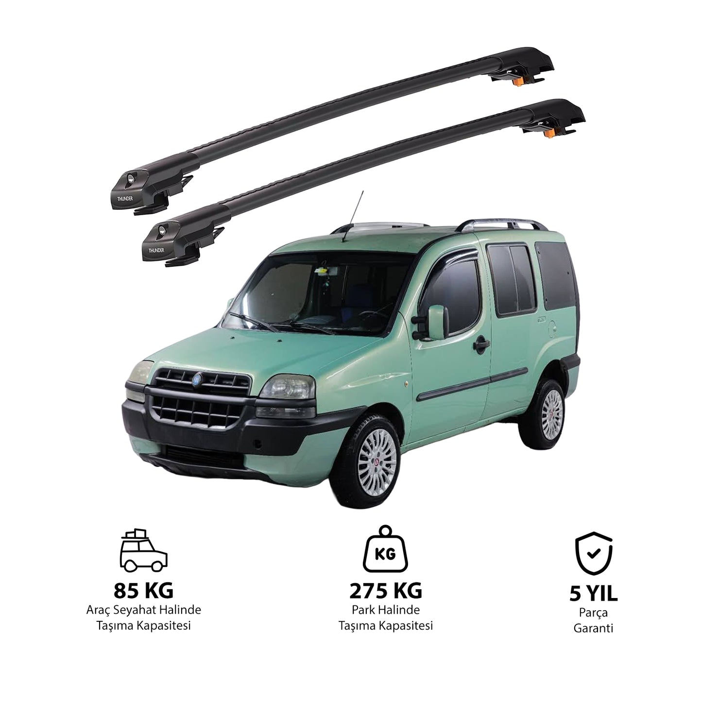 FIAT DOBLO 2000 - 2006  TRX1 Thunder Carrier Kilitli Ara Atkı