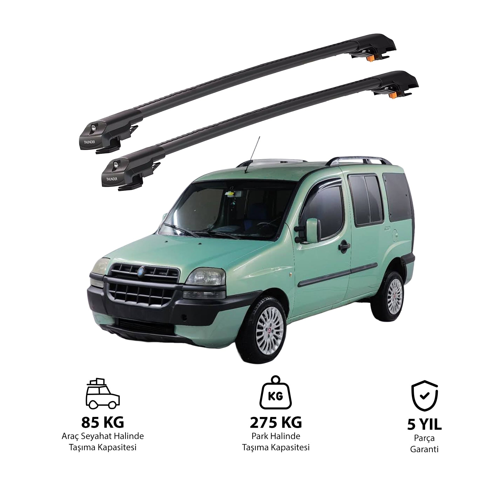 FIAT DOBLO 2000 - 2006  TRX1 Thunder Carrier Kilitli Ara Atkı