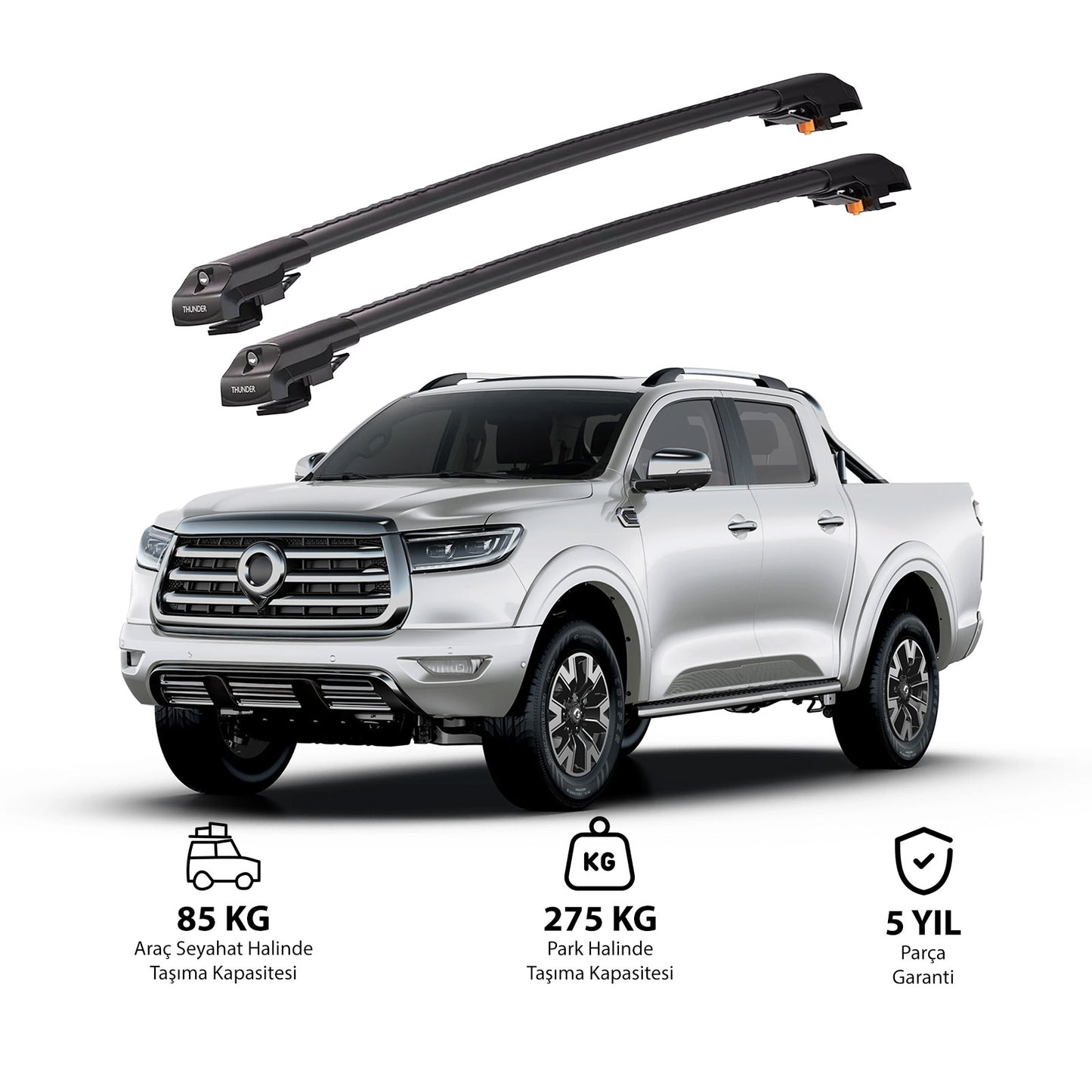 GREAT WALL CANNON 2019 ve Sonrası TRX1 Thunder Carrier Kilitli Ara Atkı
