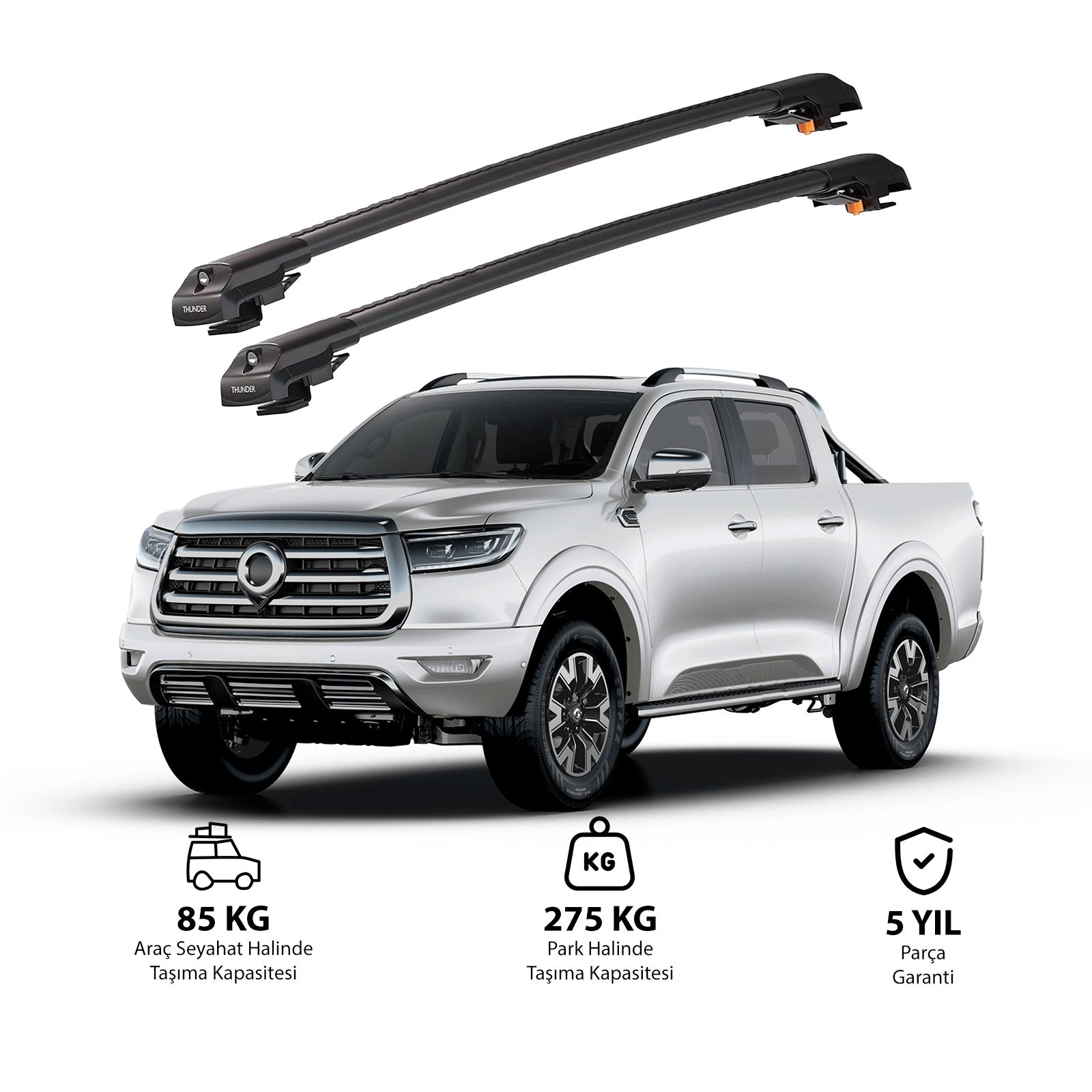 GREAT WALL CANNON 2019 ve Sonrası TRX1 Thunder Carrier Kilitli Ara Atkı