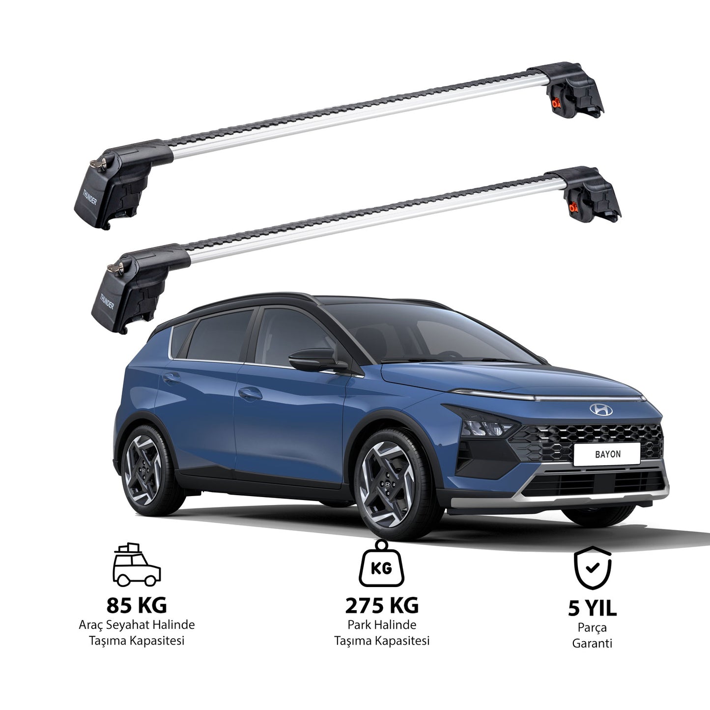 HYUNDAI BAYON 2021 ve Sonrası TRX2 Thunder Carrier Ara Atkı