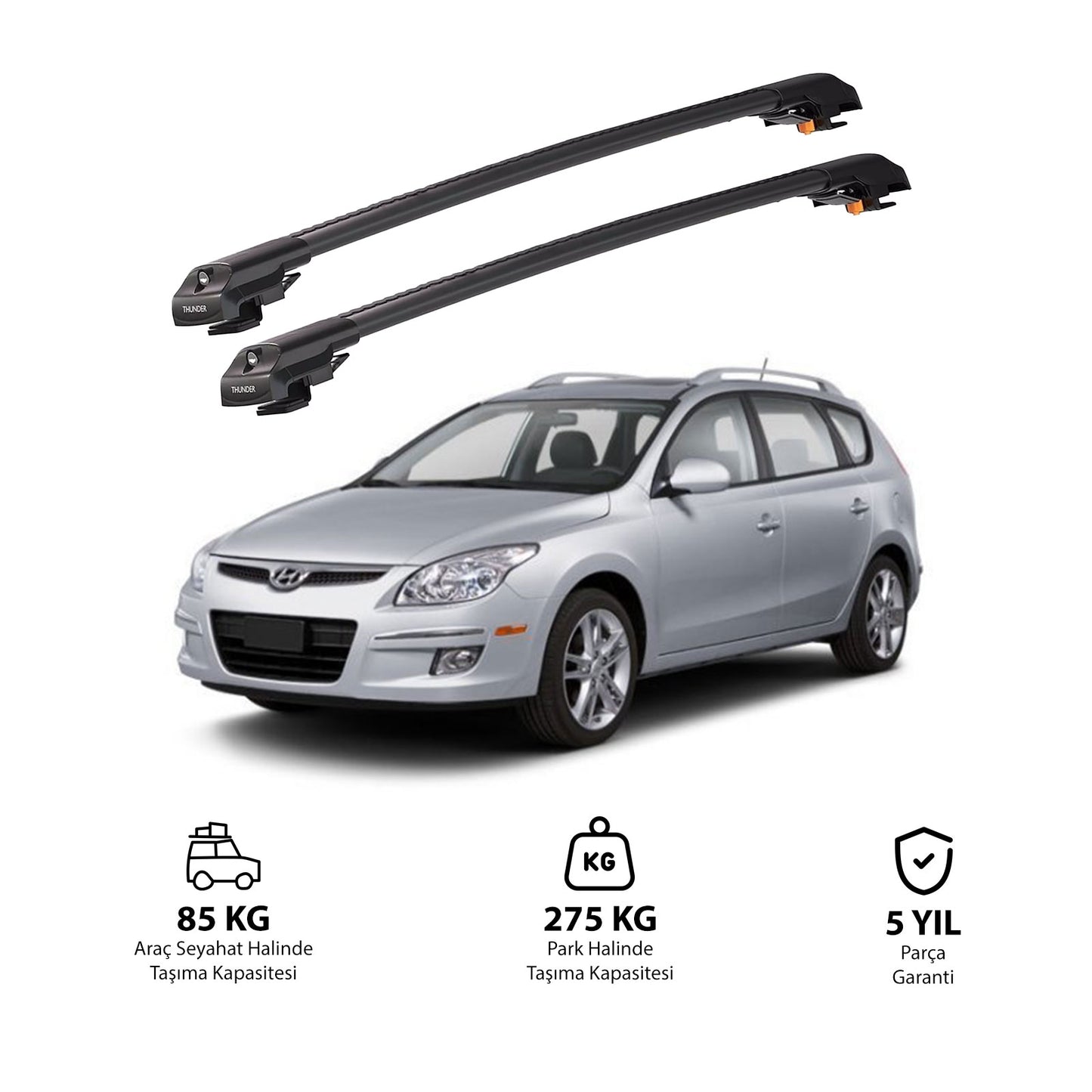 HYUNDAI ELANTRA TOURING 2007-2011 TRX1 Thunder Carrier Kilitli Ara Atkı