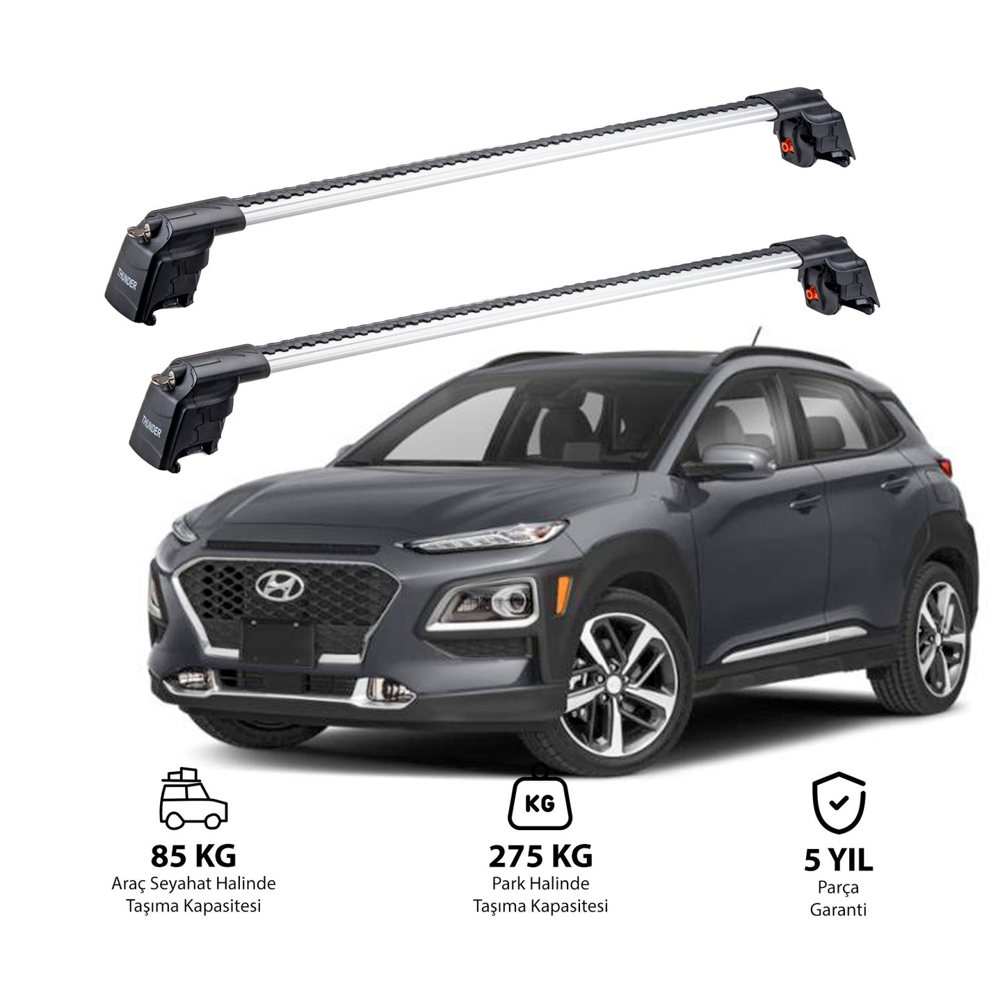 HYUNDAI KONA 2017 ve Sonrası TRX2 Thunder Carrier Ara Atkı