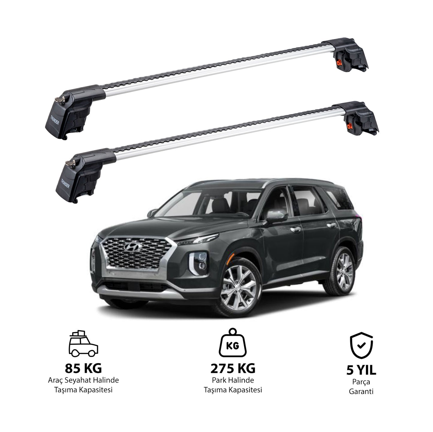 HYUNDAI PALISADE 2020 ve 2023 TRX2 Thunder Carrier Ara Atkı