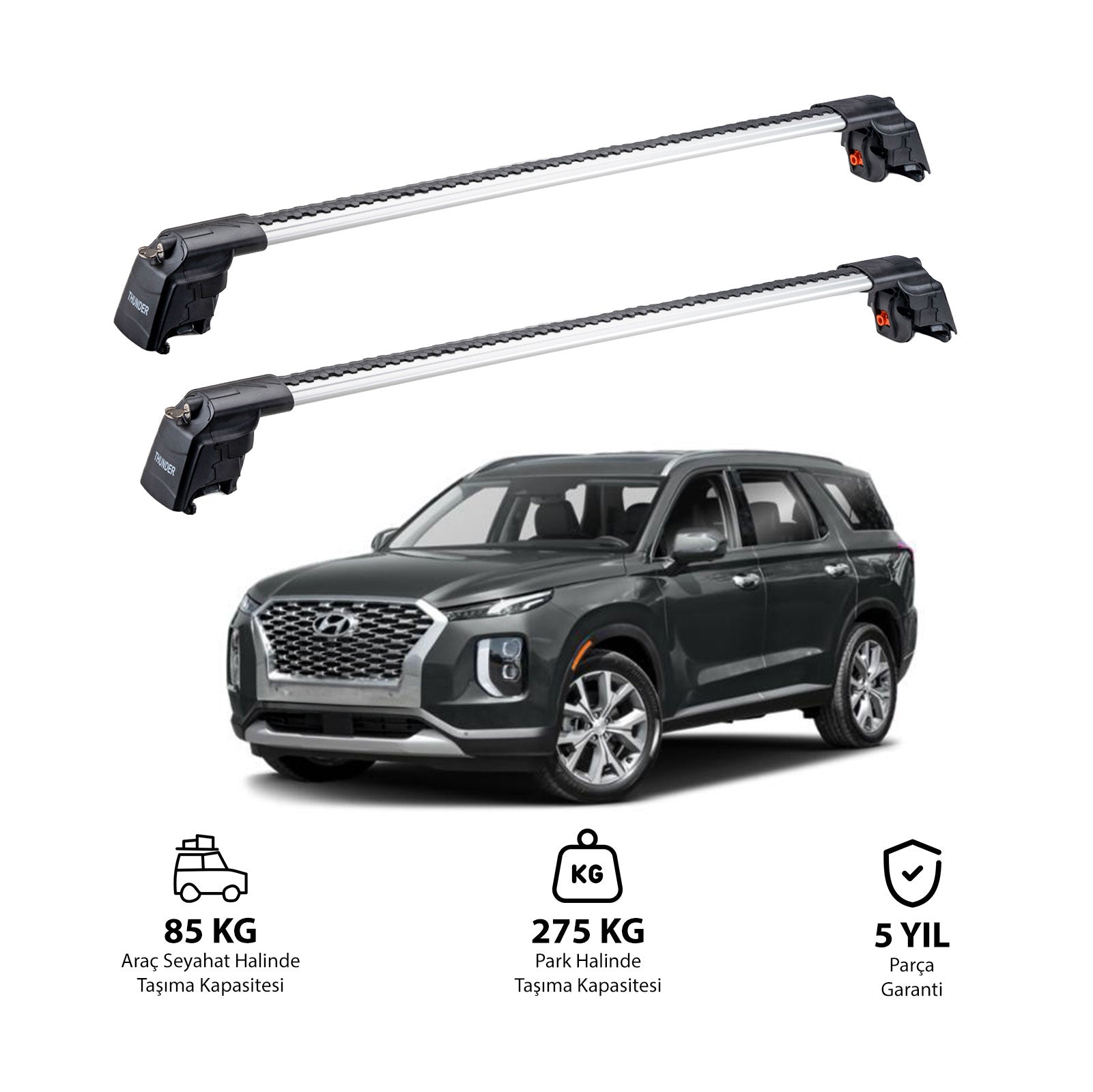 HYUNDAI PALISADE 2020 ve 2023 TRX2 Thunder Carrier Ara Atkı