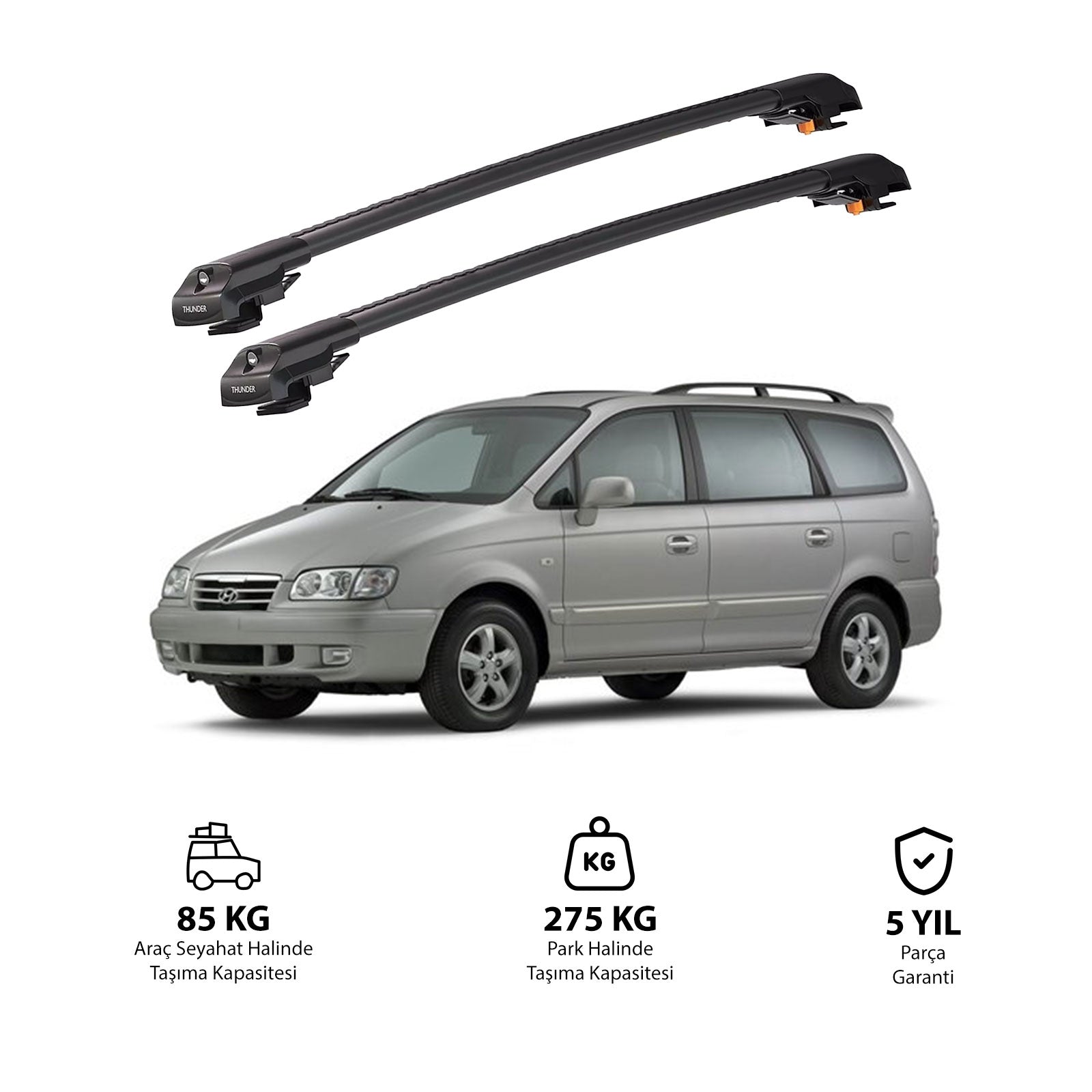 HYUNDAI TRAJET 2000-2008 TRX1 Thunder Carrier Kilitli Ara Atkı