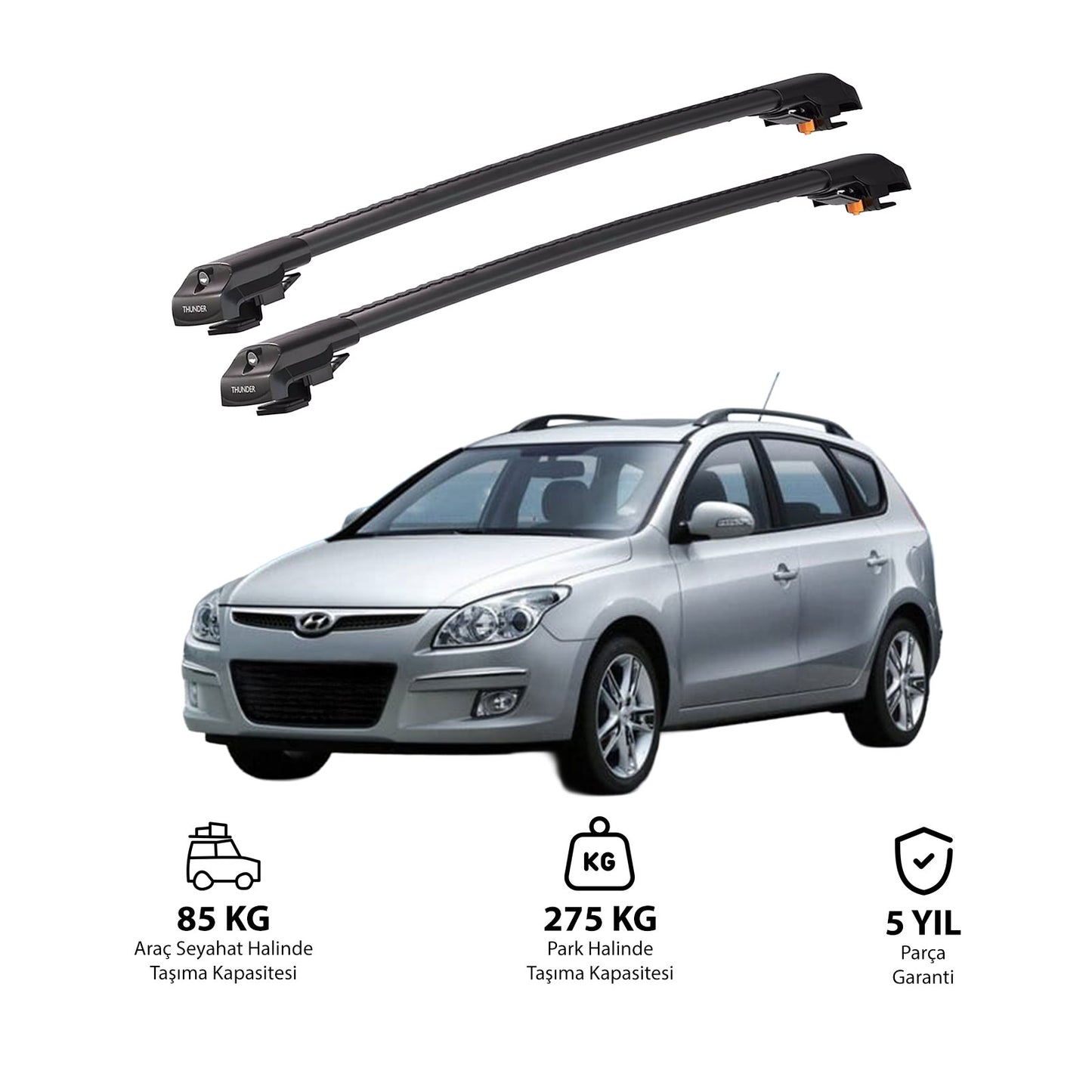 HYUNDAI i30 CW 2007-2011 TRX1 Thunder Carrier Kilitli Ara Atkı