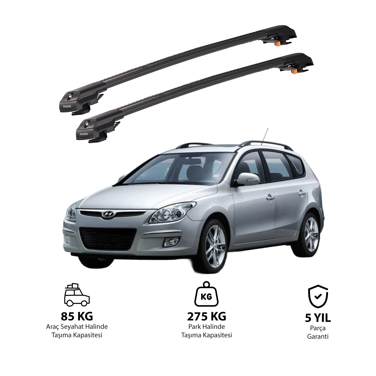 HYUNDAI i30 CW 2007-2011 TRX1 Thunder Carrier Kilitli Ara Atkı