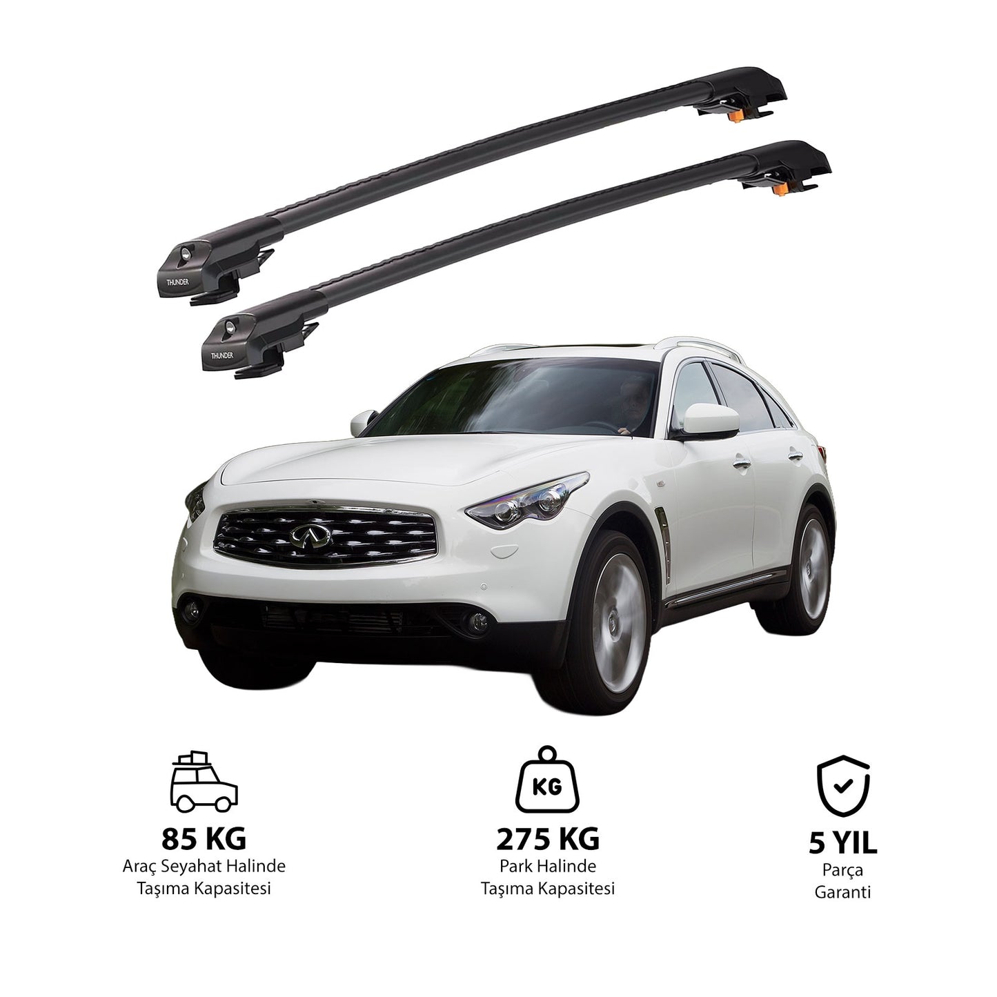 INFINITI EX 2008-2013 TRX1 Thunder Carrier Kilitli Ara Atkı