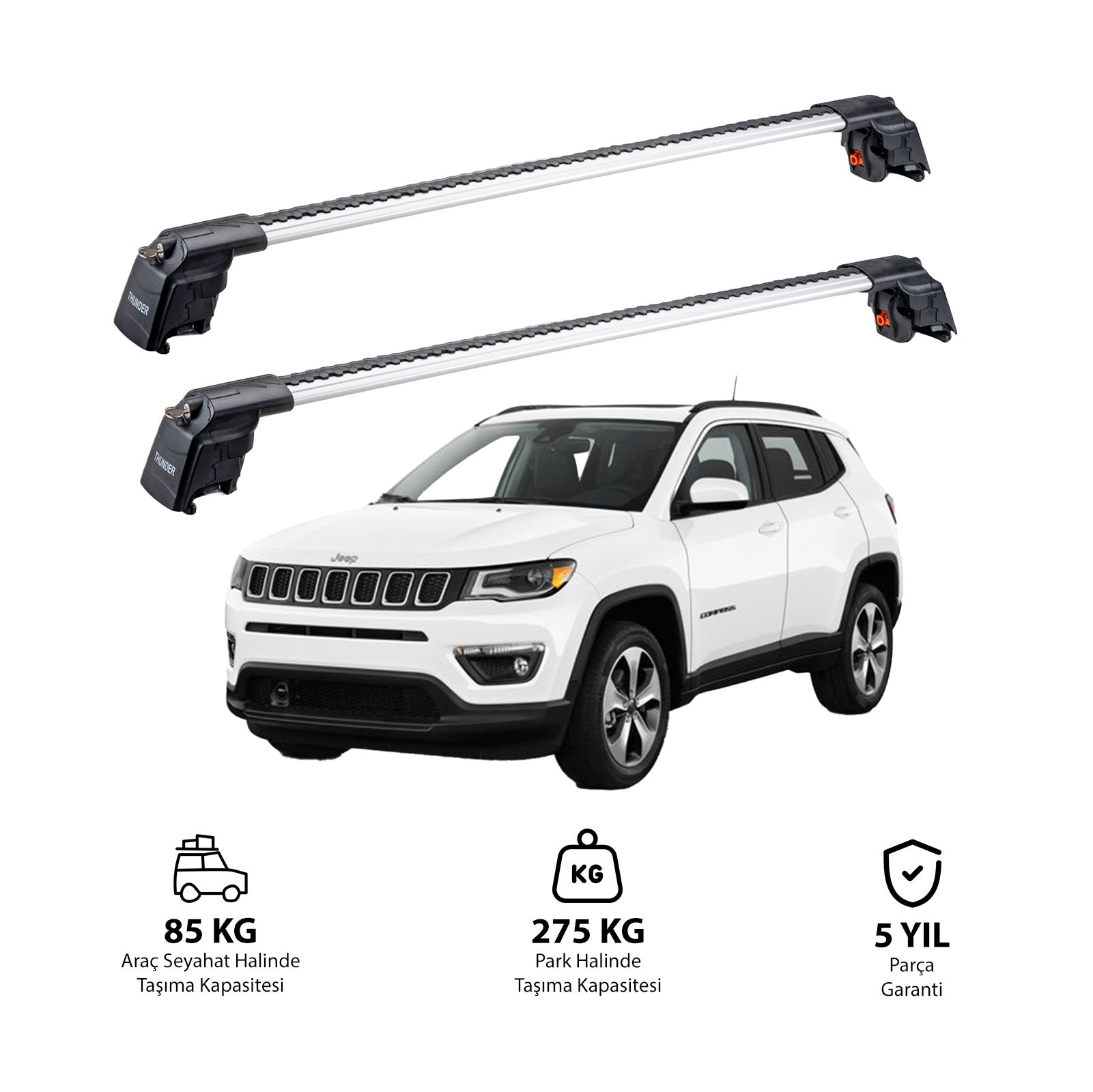JEEP COMPASS 2017 ve Sonrası TRX2 Thunder Carrier Ara Atkı