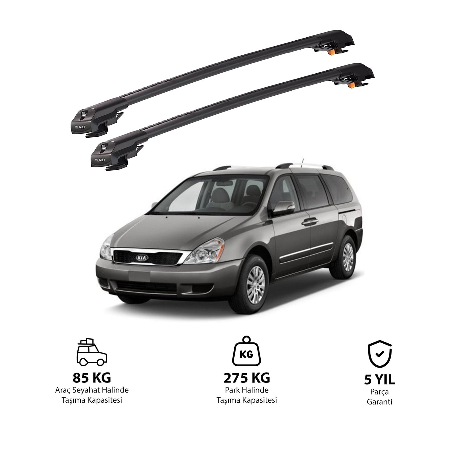 KIA CARNIVAL 2006-2014 TRX1 Thunder Carrier Kilitli Ara Atkı