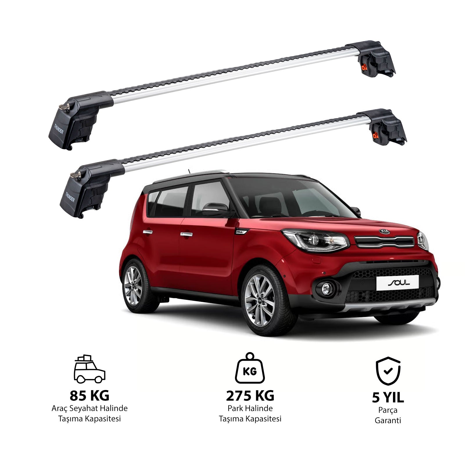 KIA SOUL 2014-2019 TRX2 Thunder Carrier Ara Atkı