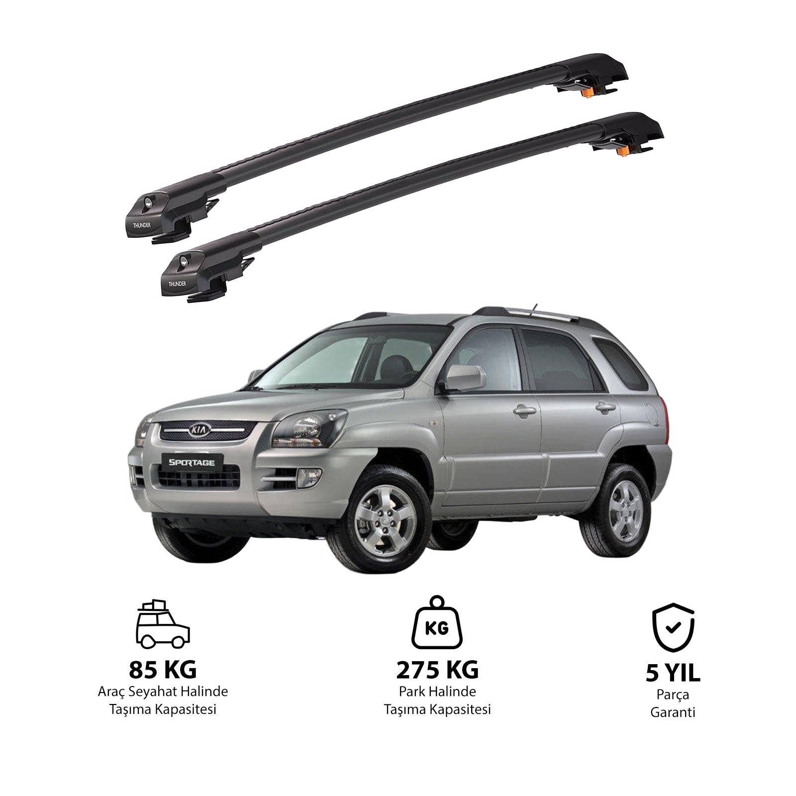 KIA SPORTAGE 2004-2010 TRX1 Thunder Carrier Kilitli Ara Atký