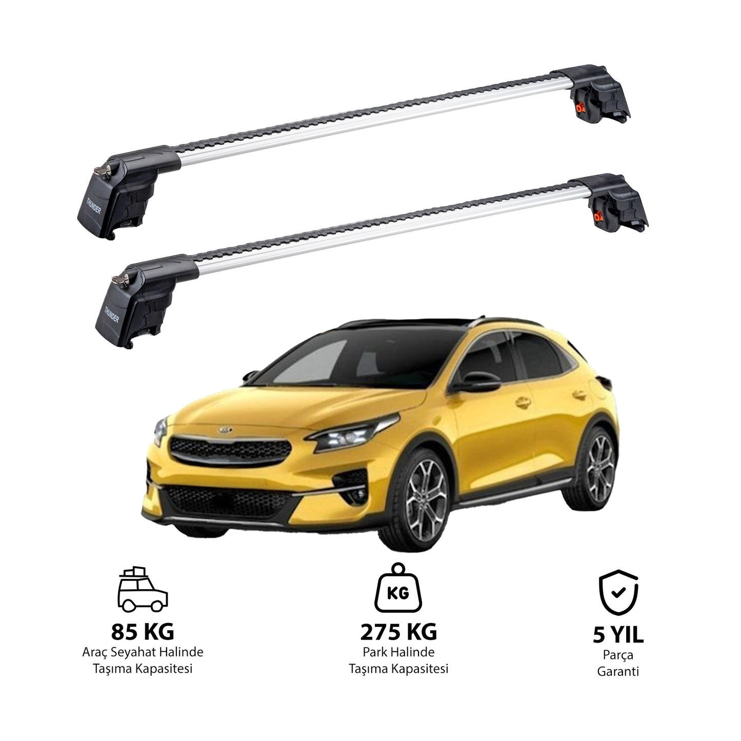 KIA XCEED 2019 ve Sonrası TRX2 Thunder Carrier Ara Atkı