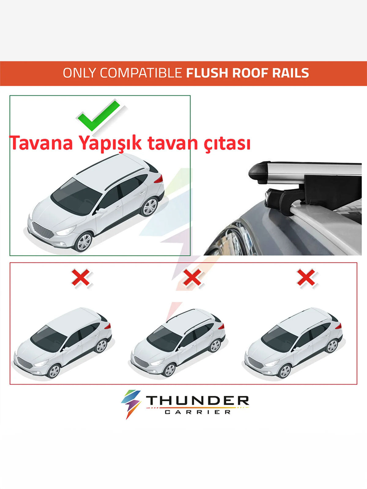 Egea Cross Peugeot 2008 Uyumlu Ara Atkı Araç Üstü Taşıma Barı
