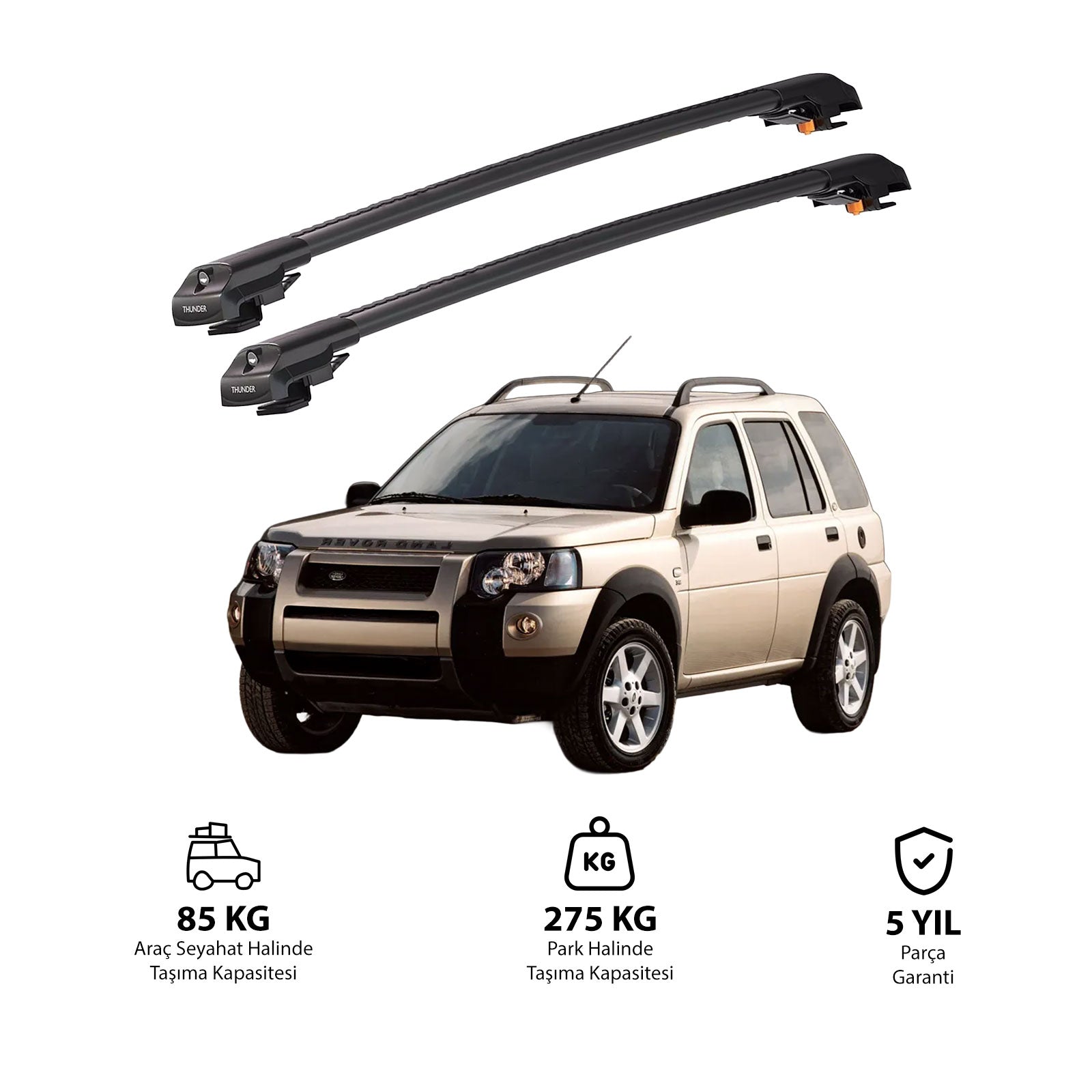 LAND ROVER FREELANDER 1 1997-2006 TRX1 Thunder Carrier Kilitli Ara Atkı