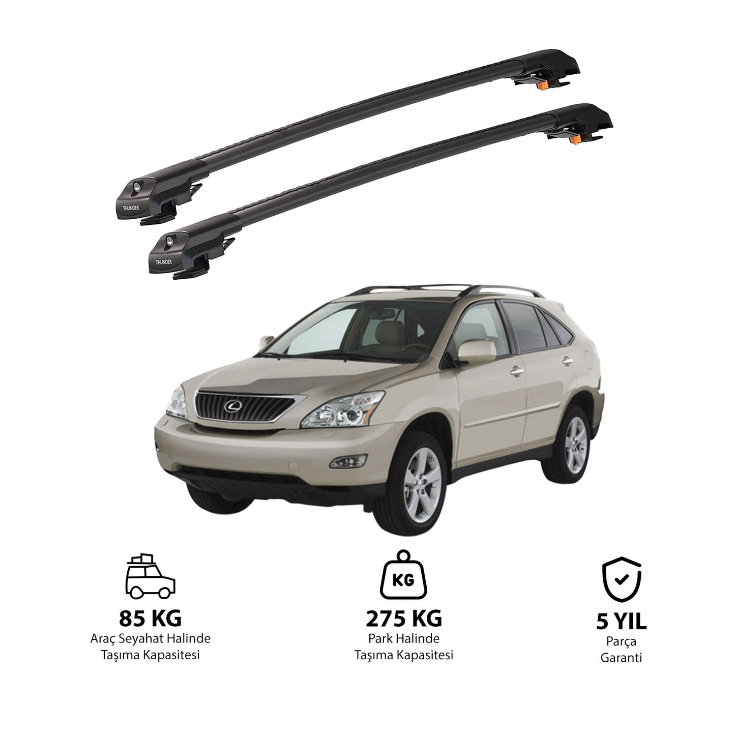 LEXUS RX 2004-2009 TRX1 Thunder Carrier Kilitli Ara Atkı