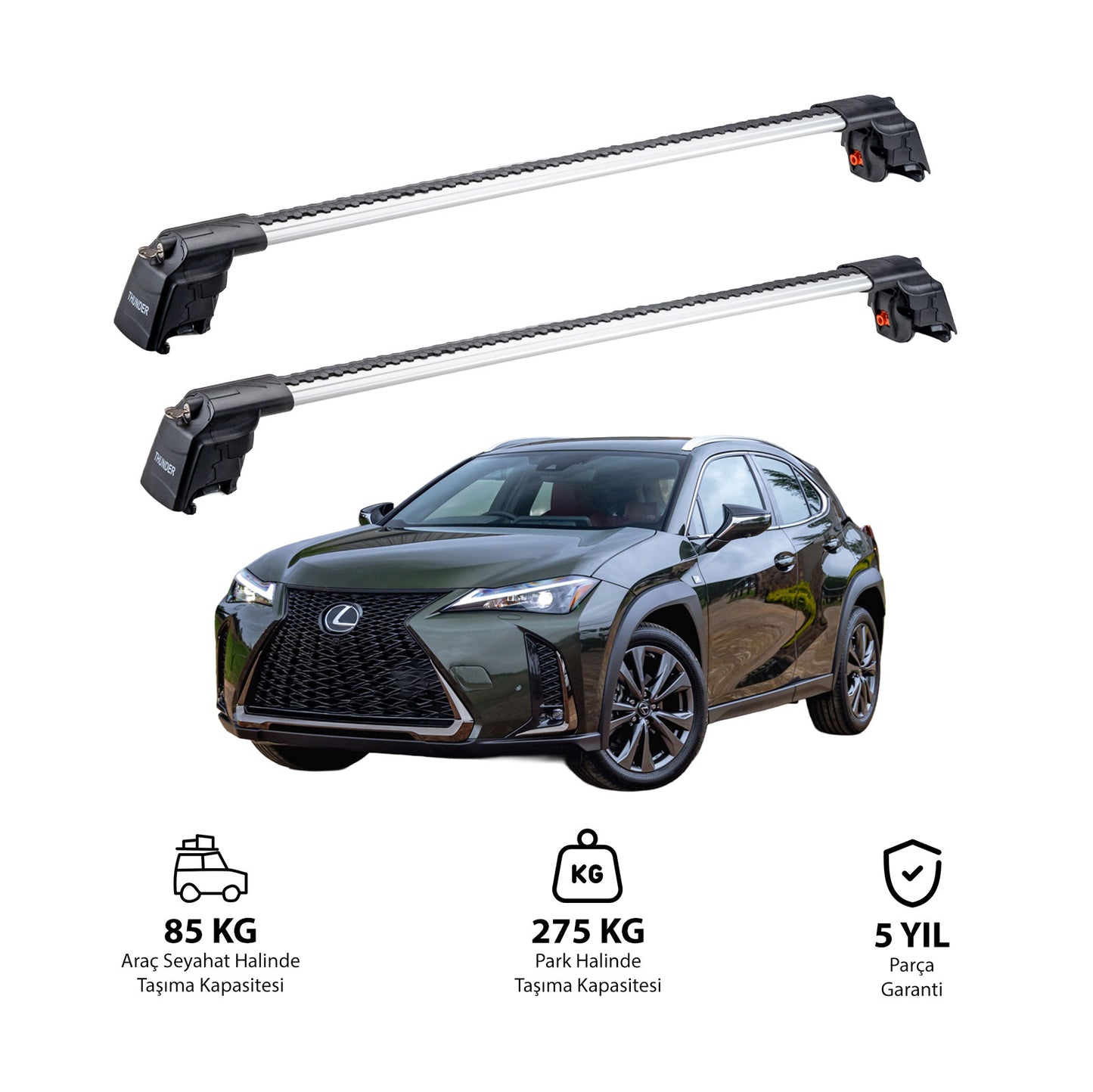 LEXUS UX 2019 ve Sonrası TRX2 Thunder Carrier Ara Atkı