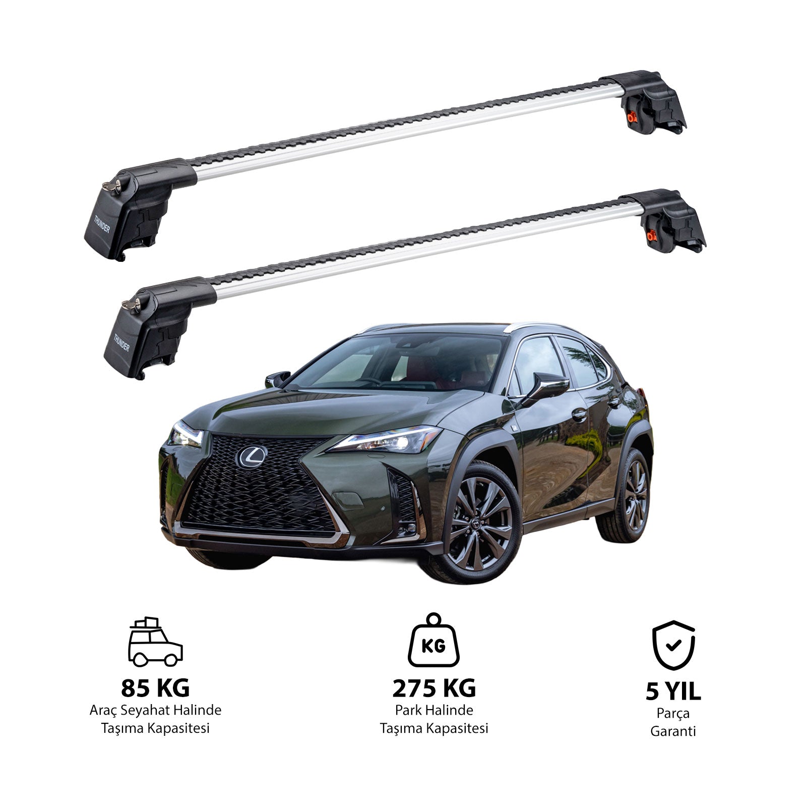 LEXUS UX 2019 ve Sonrası TRX2 Thunder Carrier Ara Atkı