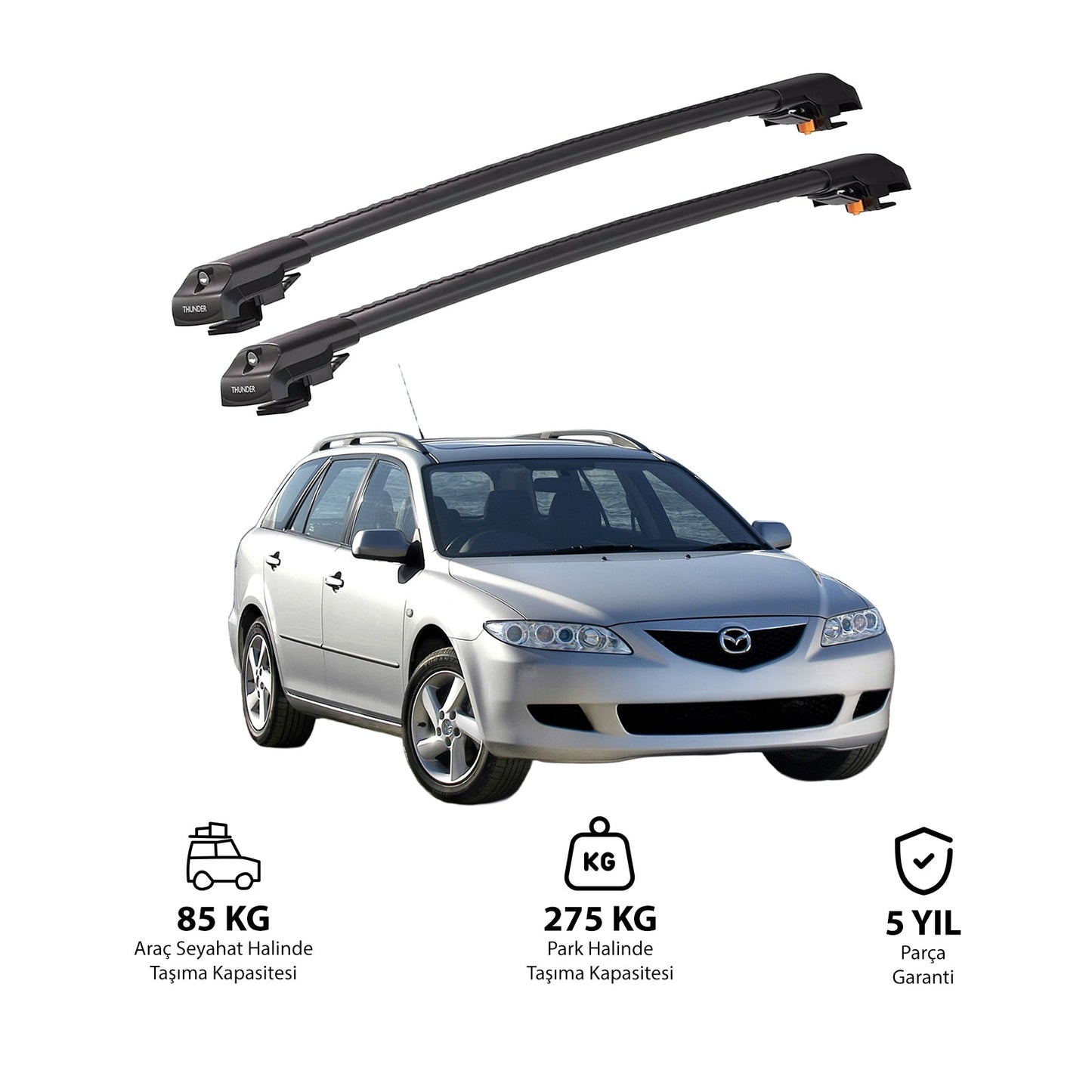 MAZDA 6 2002-2007 TRX1 Thunder Carrier Kilitli Ara Atkı