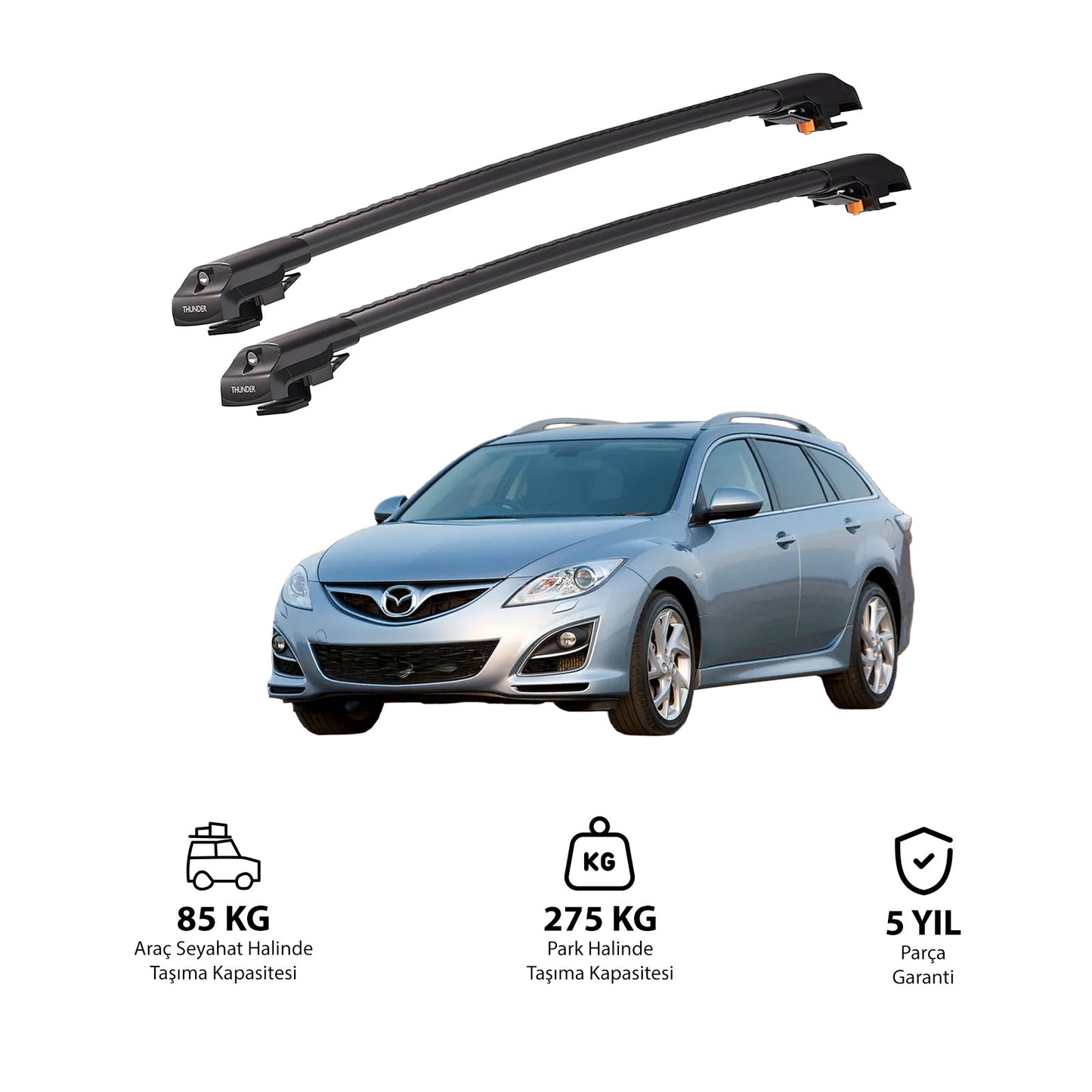 MAZDA 6 2008-2012 TRX1 Thunder Carrier Kilitli Ara Atkı