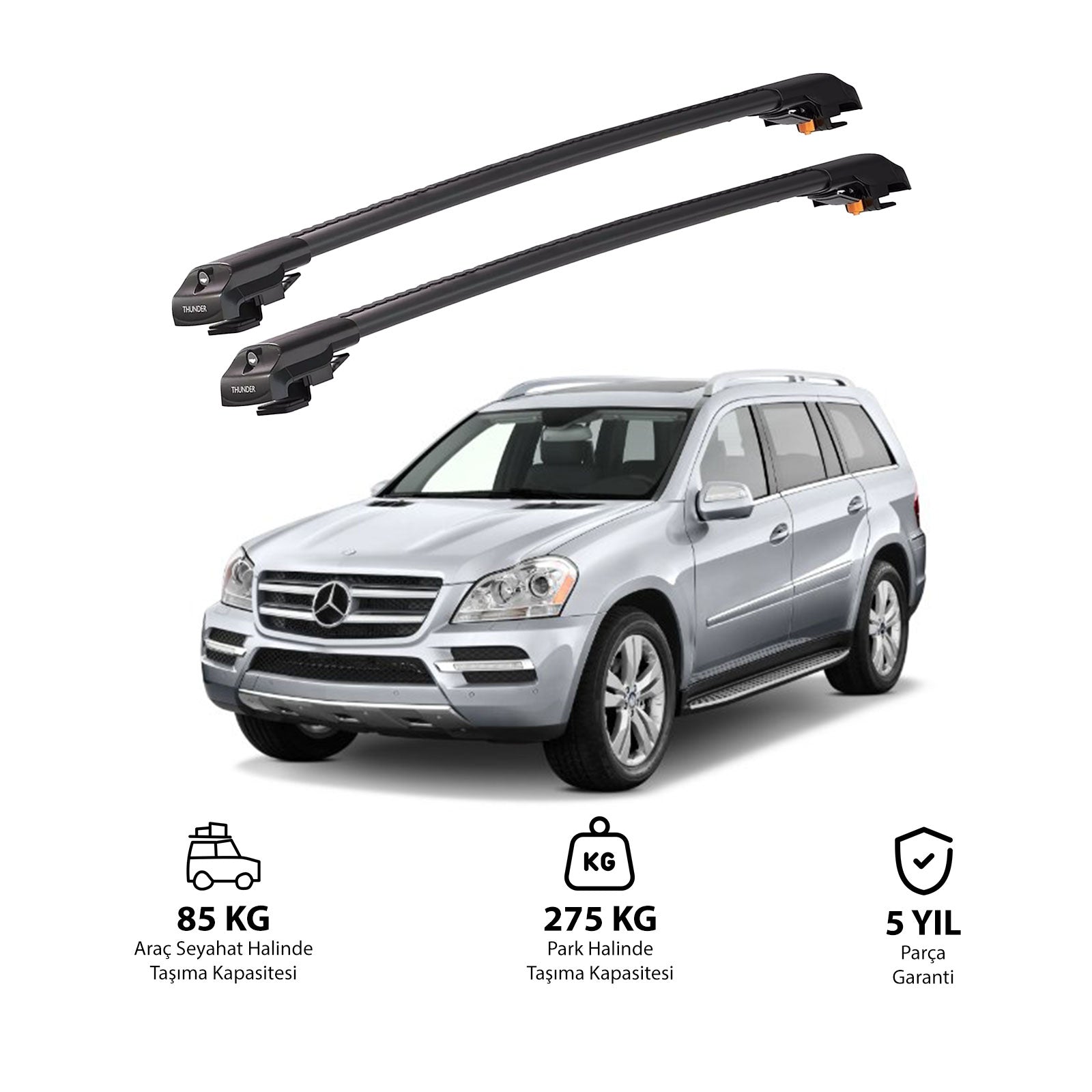 MERCEDES-BENZ GL-CLASS 2006-2012 TRX1 Thunder Carrier Kilitli Ara Atkı
