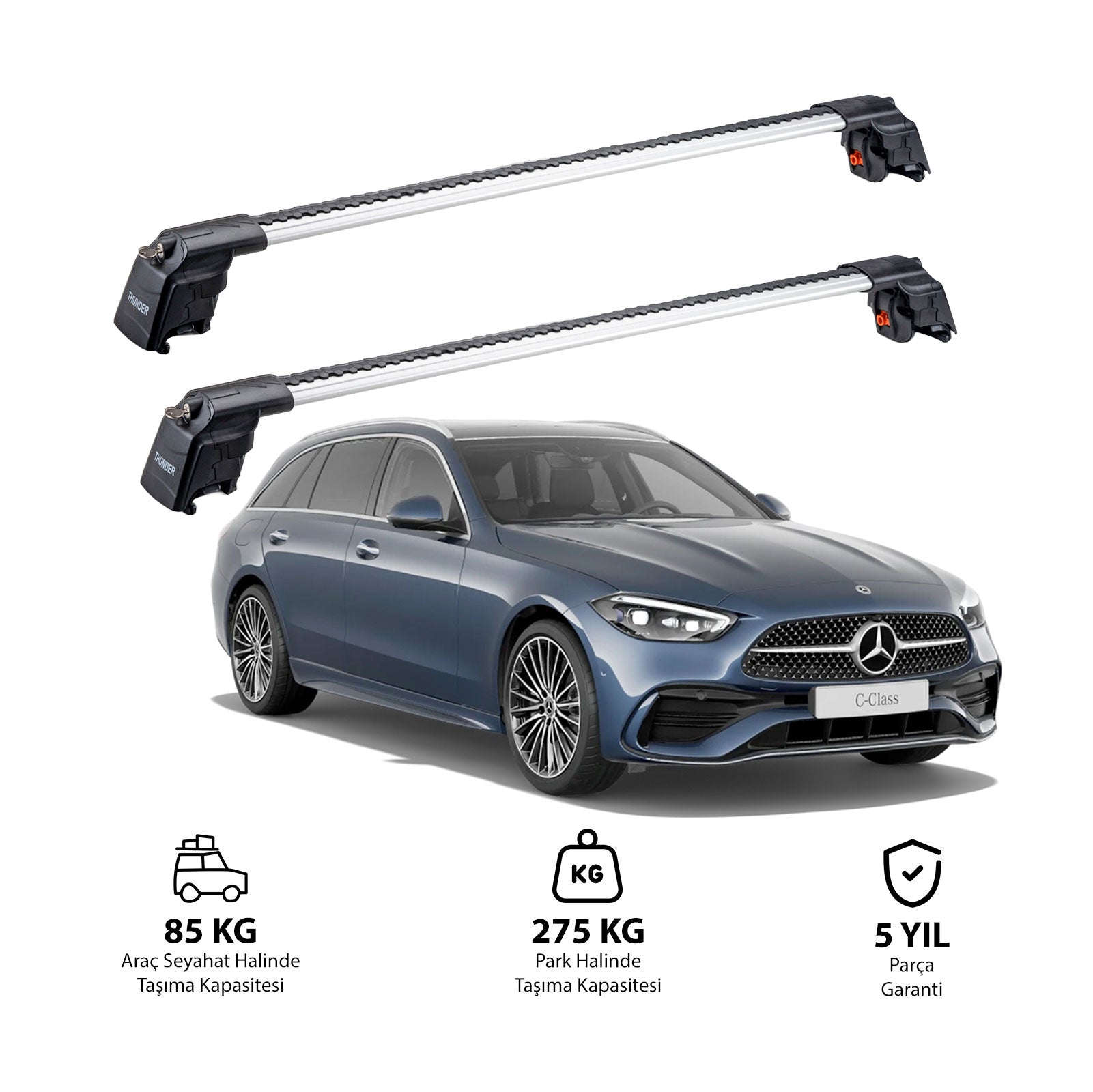 MERCEDES-BENZ C-CLASS 2015 ve Sonrası TRX2 Thunder Carrier Ara Atkı