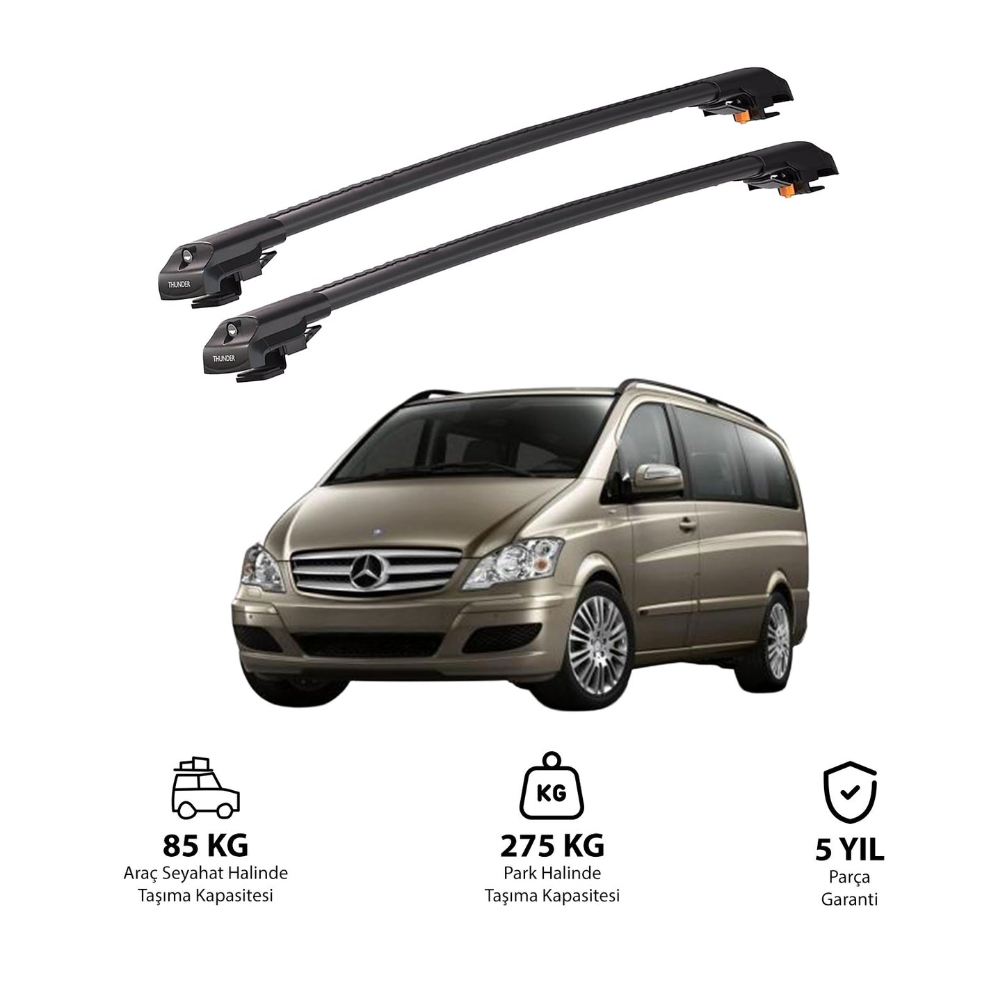 MERCEDES-BENZ VIANO 2003-2014 TRX1 Thunder Carrier Kilitli Ara Atkı