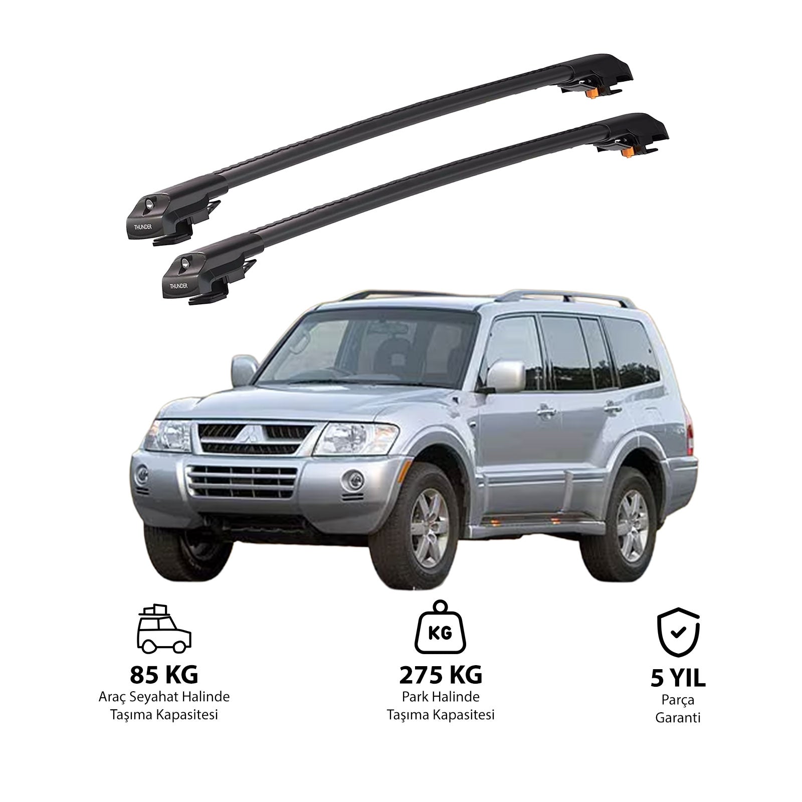MITSUBISHI PAJERO 1998-2007 TRX1 Thunder Carrier Kilitli Ara Atkı