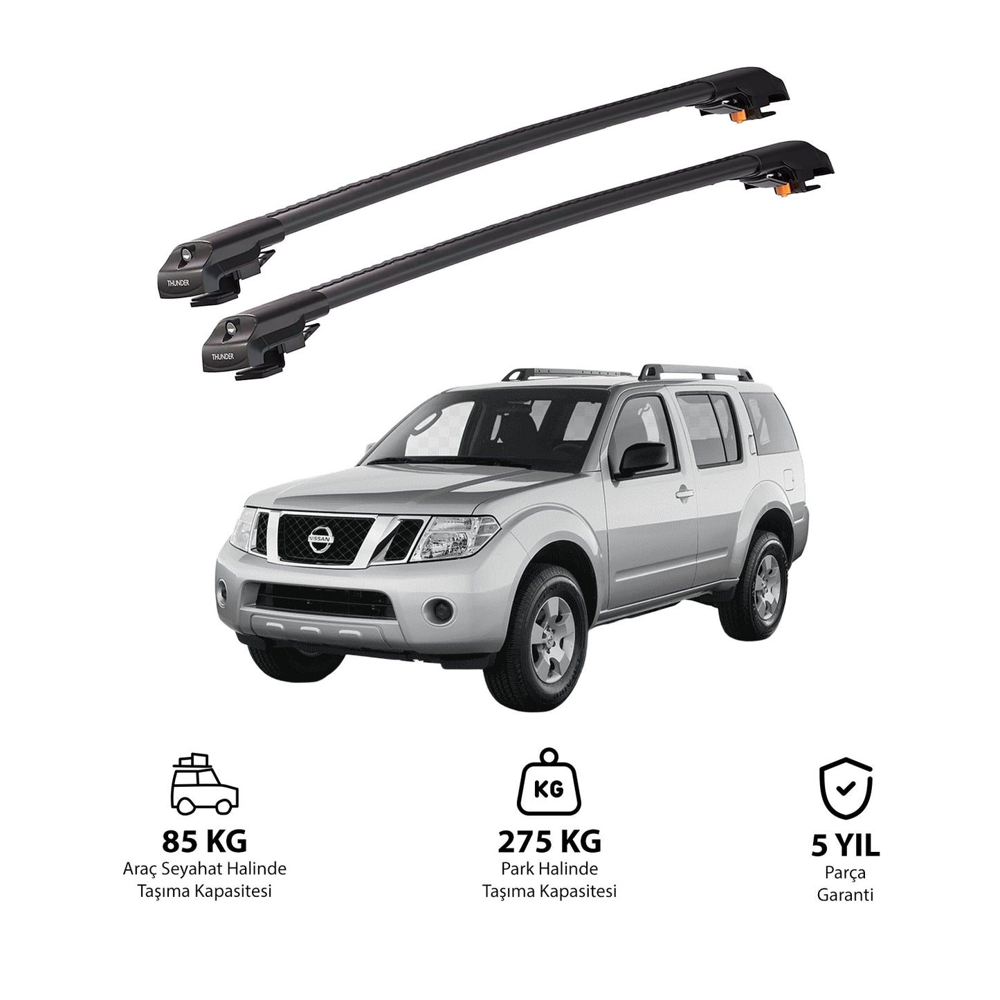 NISSAN PATHFINDER 2005-2012 TRX1 Thunder Carrier Kilitli Ara Atkı