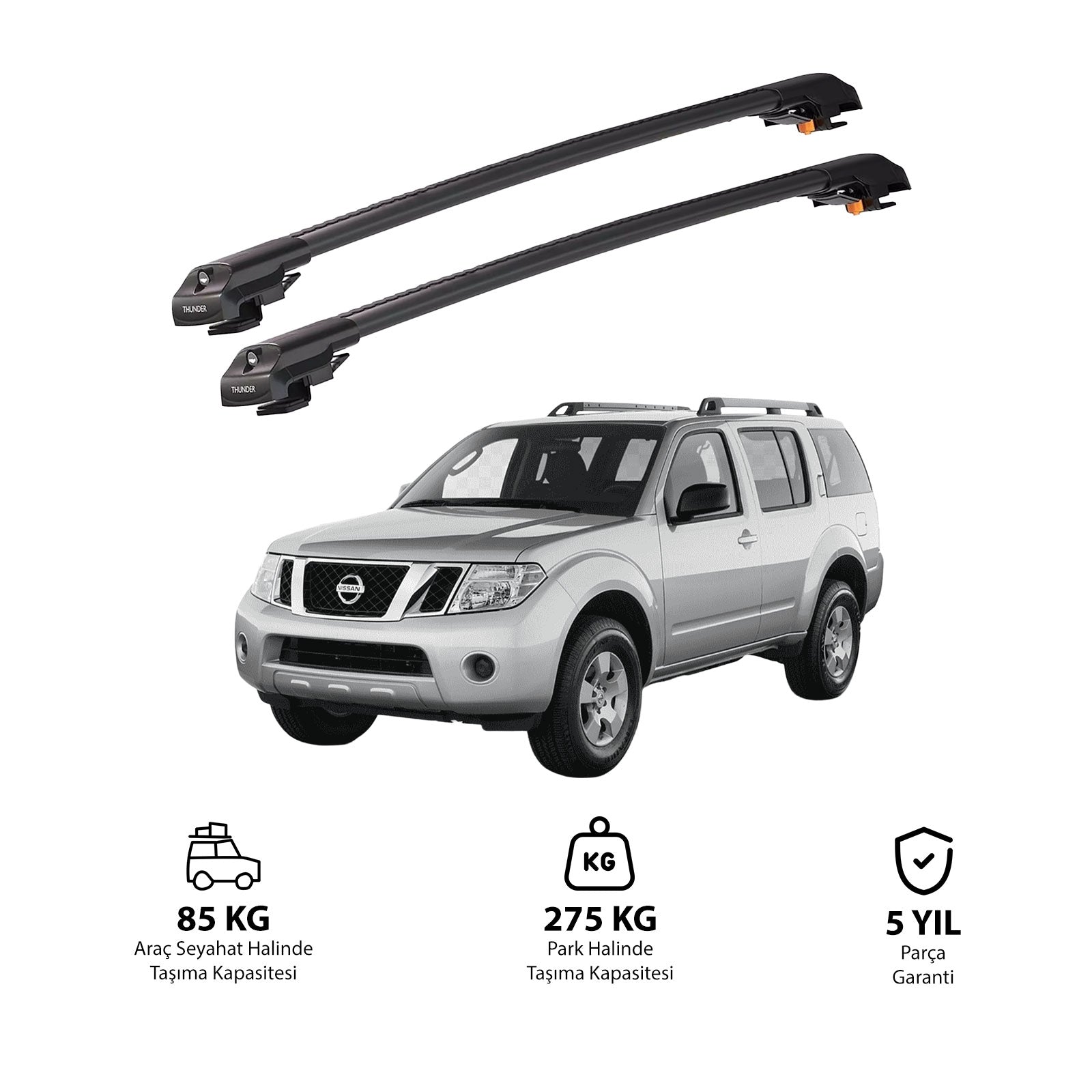 NISSAN PATHFINDER 2005-2012 TRX1 Thunder Carrier Kilitli Ara Atkı