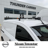 Nissan Townstar 2022-2026 Thunder Pro Seri Ağır Yük Taşıma Ara Atkı Tavan Barı