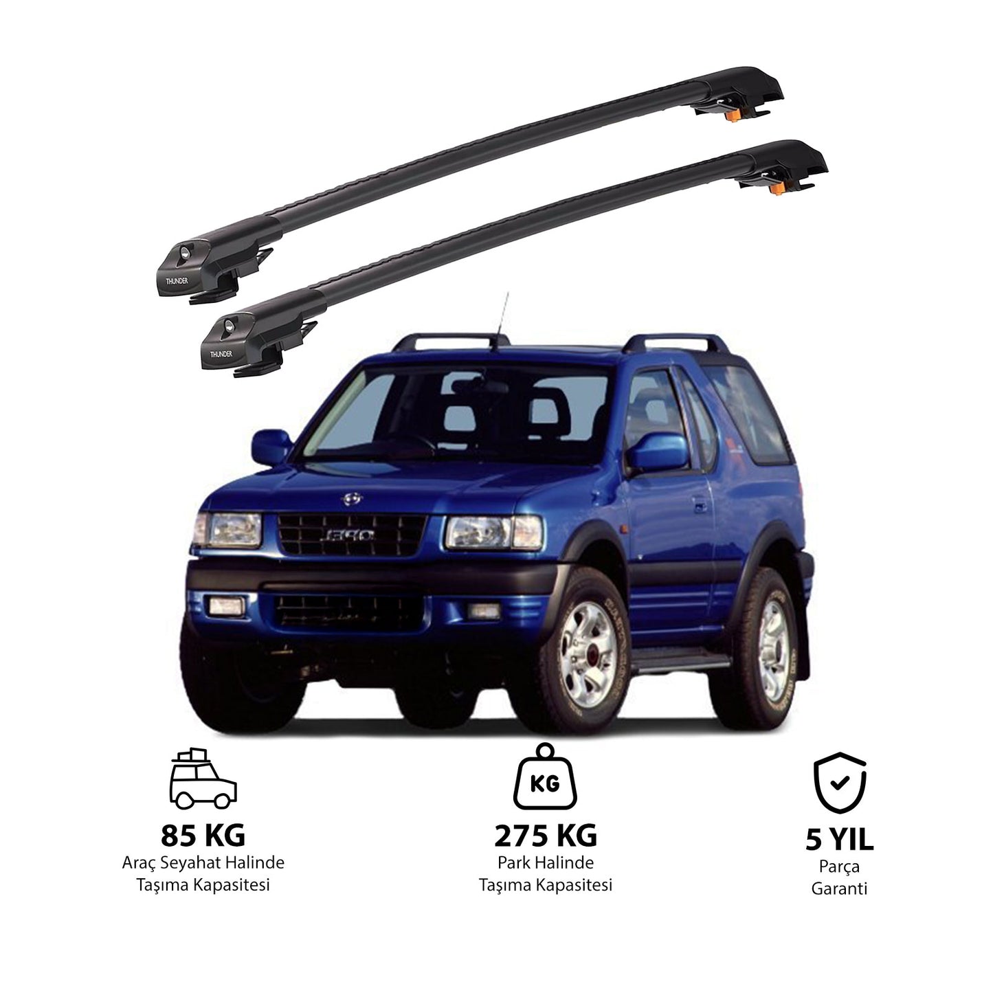 OPEL FRONTERA SPORT 1999-2004 TRX1 Thunder Carrier Kilitli Ara Atkı